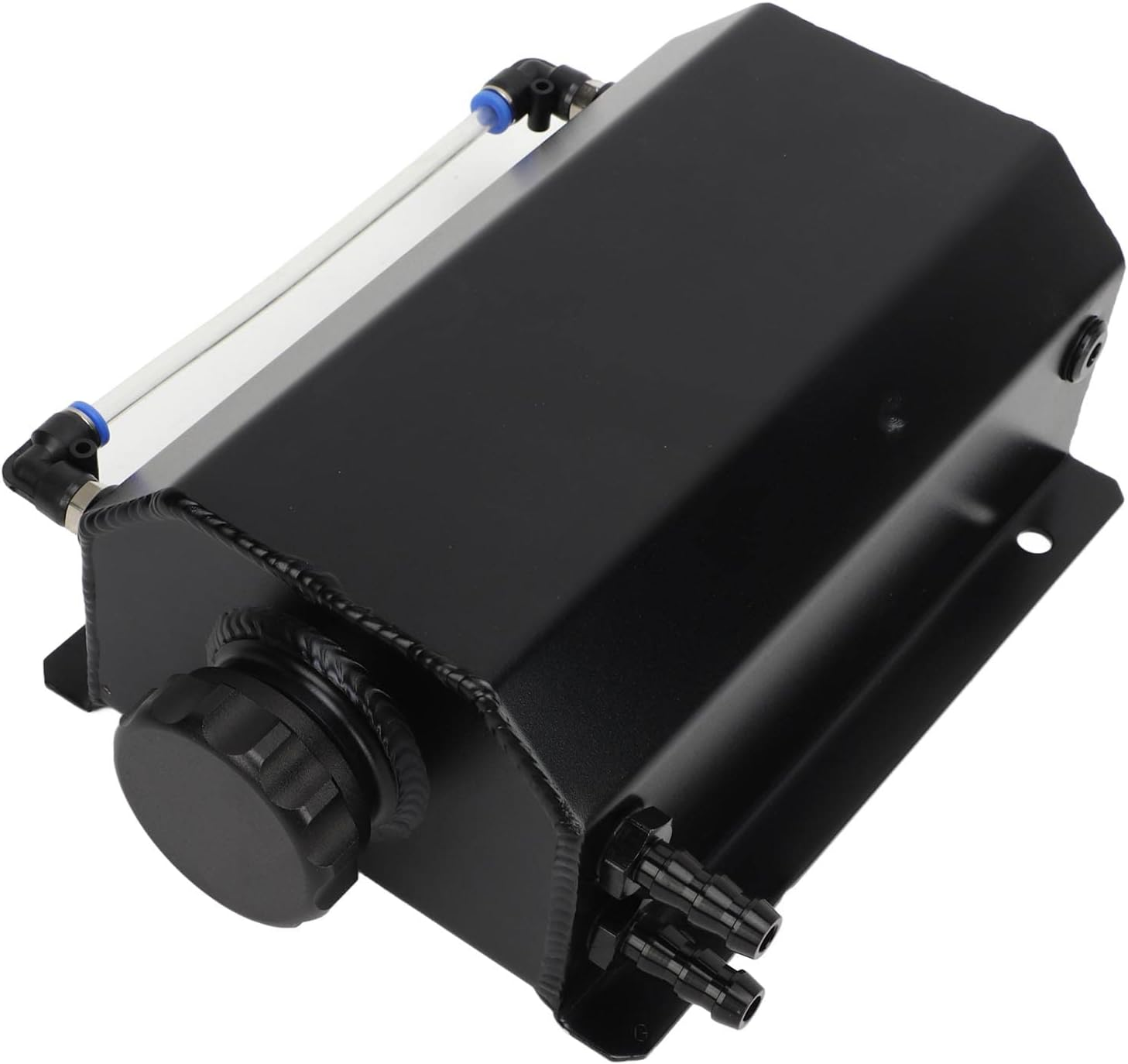 Coolant Expansion Tank 2L Capacity, Securely Sealed, Aluminum Alloy Material, Sturdy Construction, Fit for Subaru Enhances Engine Performance (Silver)