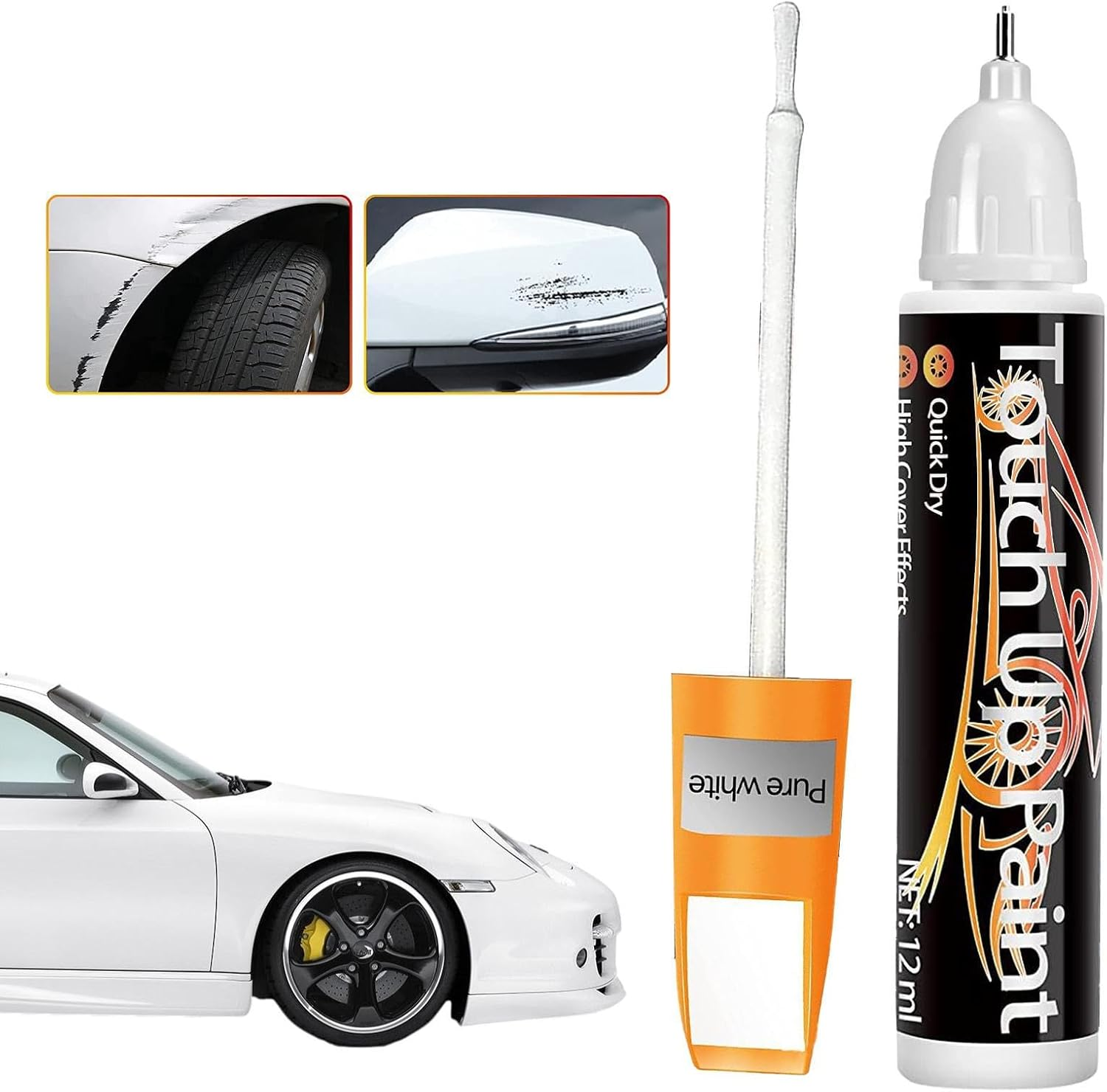 Car Scratch Remover Pen | Touch-Up Paint Pen and Car Scratch Remover - 2-In-1 12Ml Car Paint Pen for Deep Scratches, Various Cars, Vehicles, Paint Repair Buniq