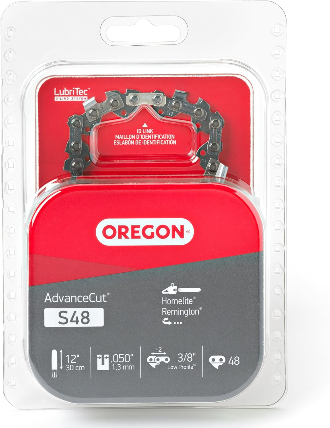 Oregon S48 Advancecut Replacement Chainsaw Chain for 12-Inch Guide Bars, 48 Drive Links, Pitch: 3/8", .050" Gauge, Fits Craftsman, Homelite, and More image number 2