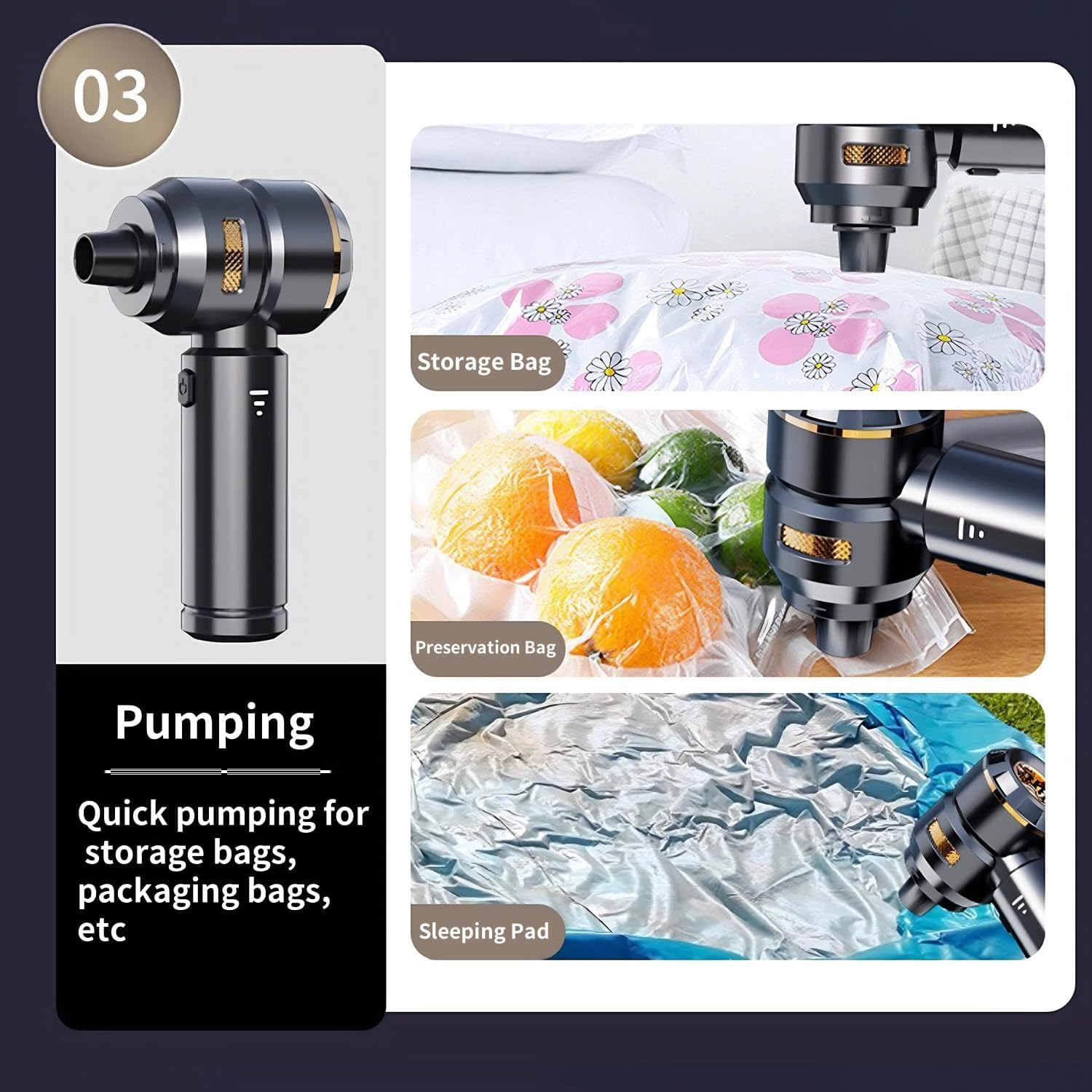 YANGGU WU Handheld Cordless Car Vacuum Cleaner-25000Pa Powerful Suction(3 Levels), 4 In-1 Portable Mini Air Duster, 6000Mah High Power Brushless Motor with Multi Nozzles for Car, Home & Office. image number 6