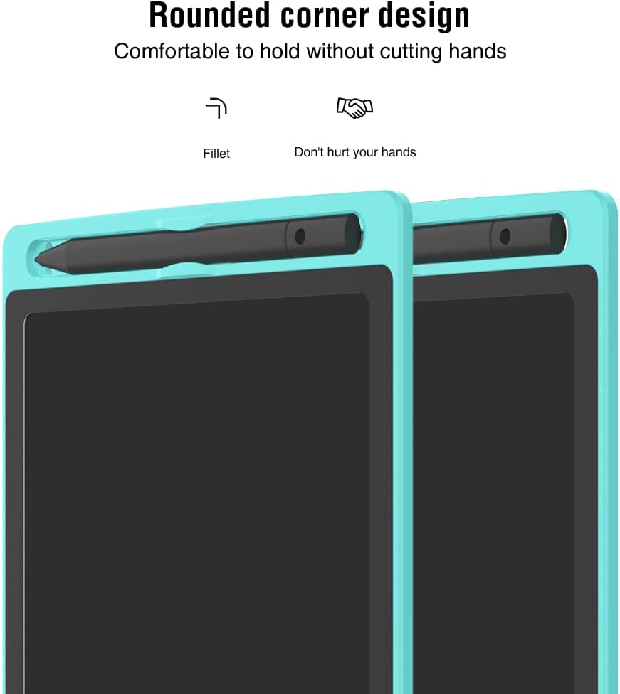 [2 Pack] 8.5 Inches LCD Writing Tablet with 2 Magnets,Tiqus Magnetic Electronic Ewriter Kitchen Memo Notice Fridge Board Magnetic Daily Planner Checklist (Light Blue) image number 3