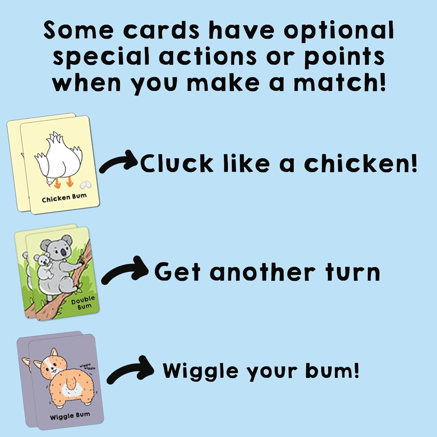 Go Bum Animals Edition | Ages 4 and Up! | Go Bum Animals Is the Cheeky Version of Go Fish Where You Match Animal Bums | 2-7 Players | 10 Mins