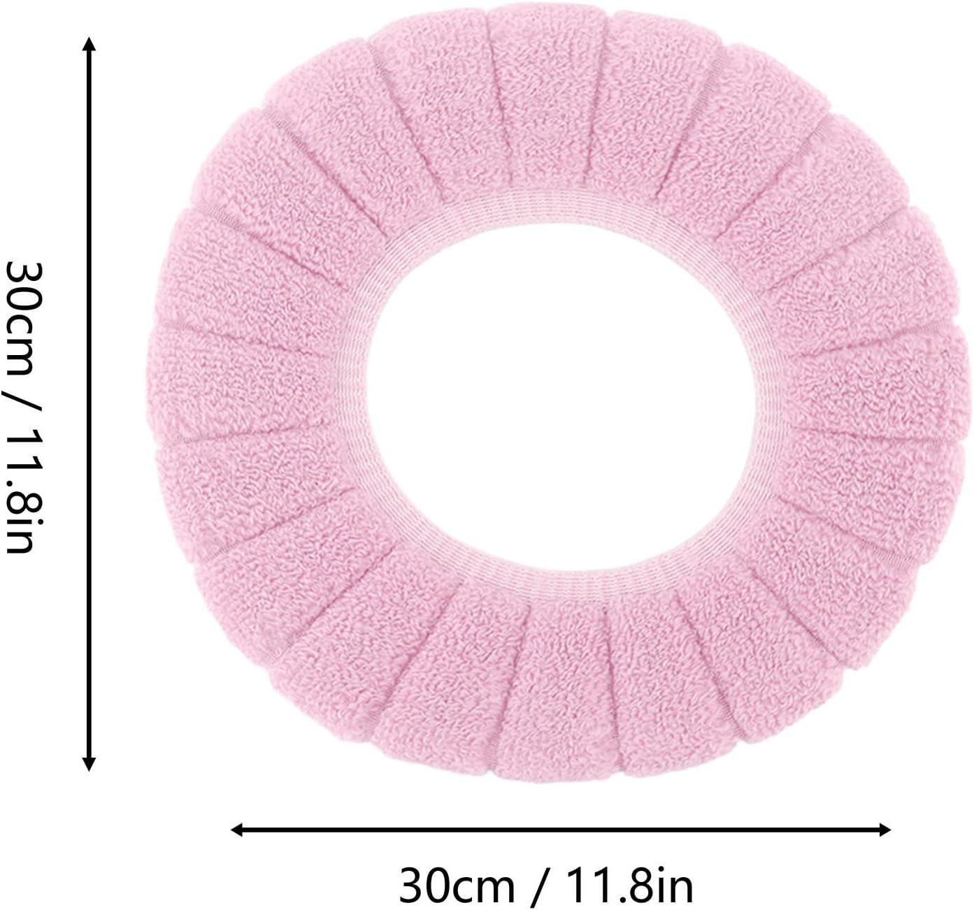 Toilet Seating Cover, Soft Reusable Toilet Seating Pad Washable for Home (Pink) image number 1