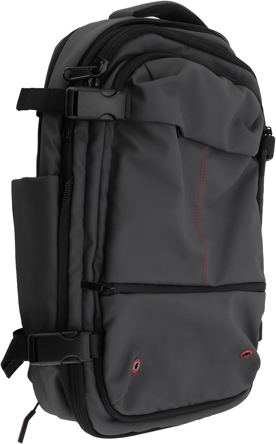 Vacuum Backpack - Water Resistant Expandable Vacpack with Vacuum Compression & 19 Inch Large Capacity, anti Theft Backpack for Travel (Grey)