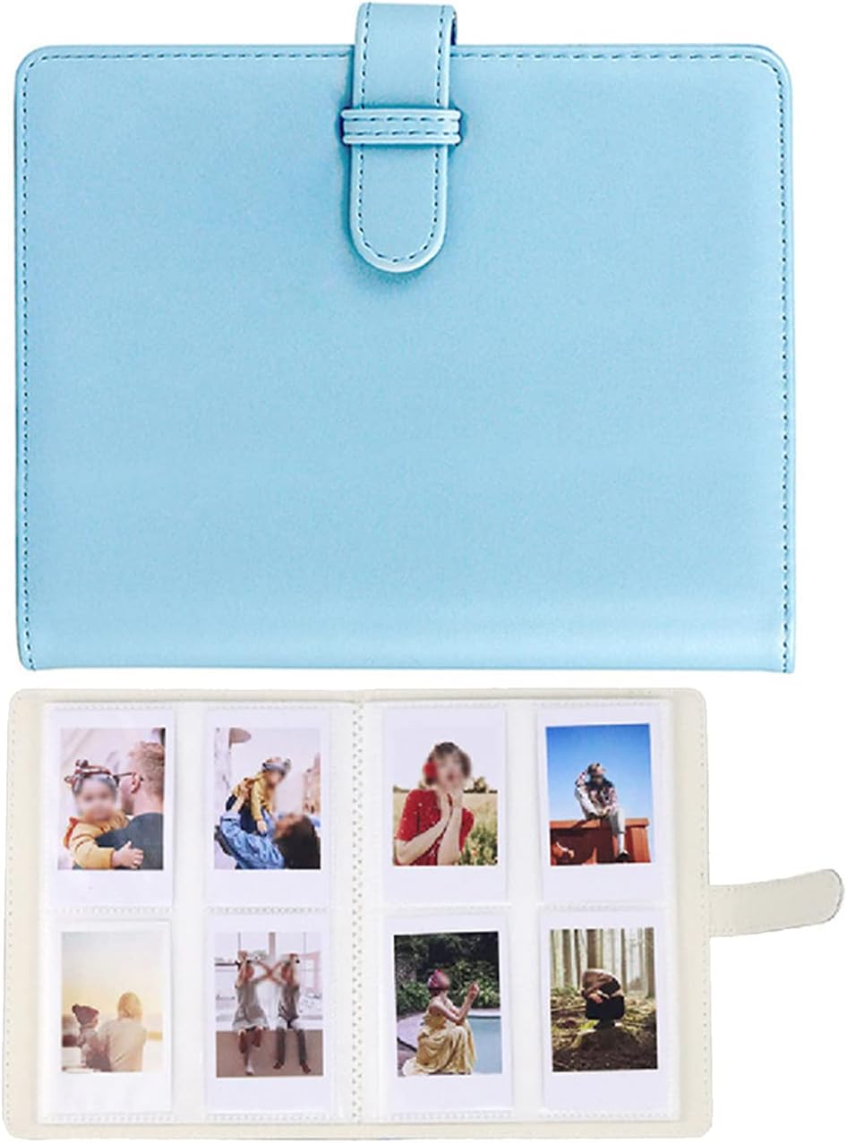 256 Pockets Photo Album, Mini Instant Photo Album Picture Case for Fujifilm Instax Film 7 8 9 11 Instant Cameras, 3 Inch Card Binder Pockets Photo Card Binder, Family Albums for Polaroid Kodak HP(PK)