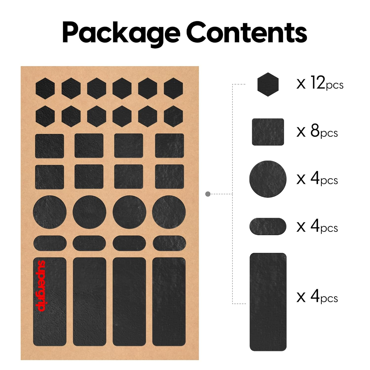 Pulsar Gaming Gears SUPERGRIP Pre-Cut Universal 1 Griptape Pre-Laminated Sweat Absorbing High Performance Universal anti Slip Mouse Grip Tape Ultra-Thin 0.5Mm (0.02In)