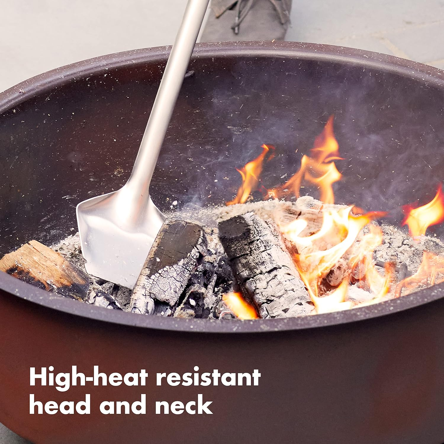 OXO Good Grips Grate Lifter Coal Rake, 2Coal Shovel & Rake, Stainless Steel image number 2