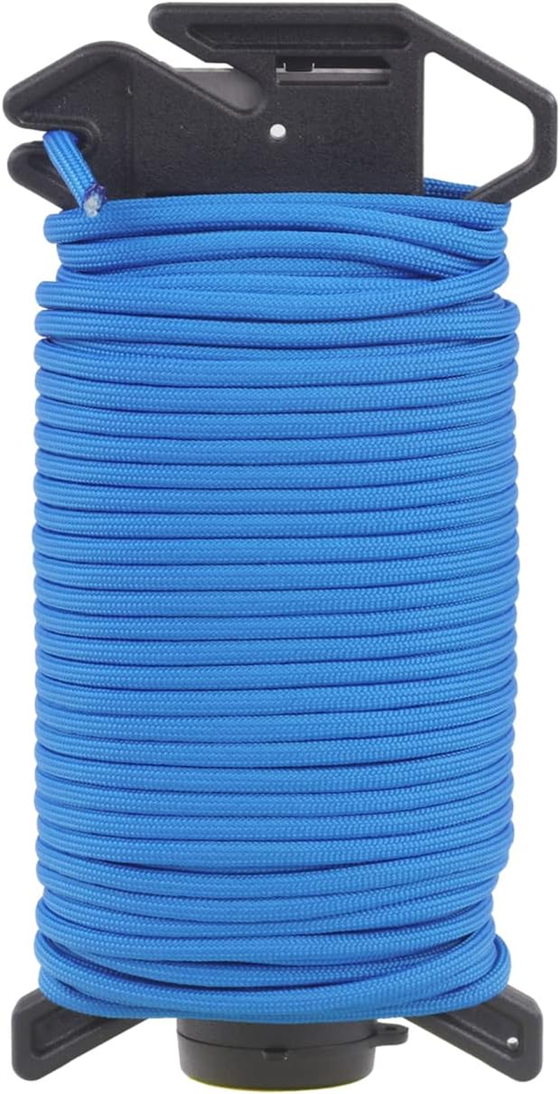 Atwood Rope MFG Ready Rope&trade; 550 Paracord 100 Feet 7-String Core Nylon Parachute Cord outside Survival Gear Made in USA | Lanyards, Bracelets, Handle Wraps, Keychain (Blue)