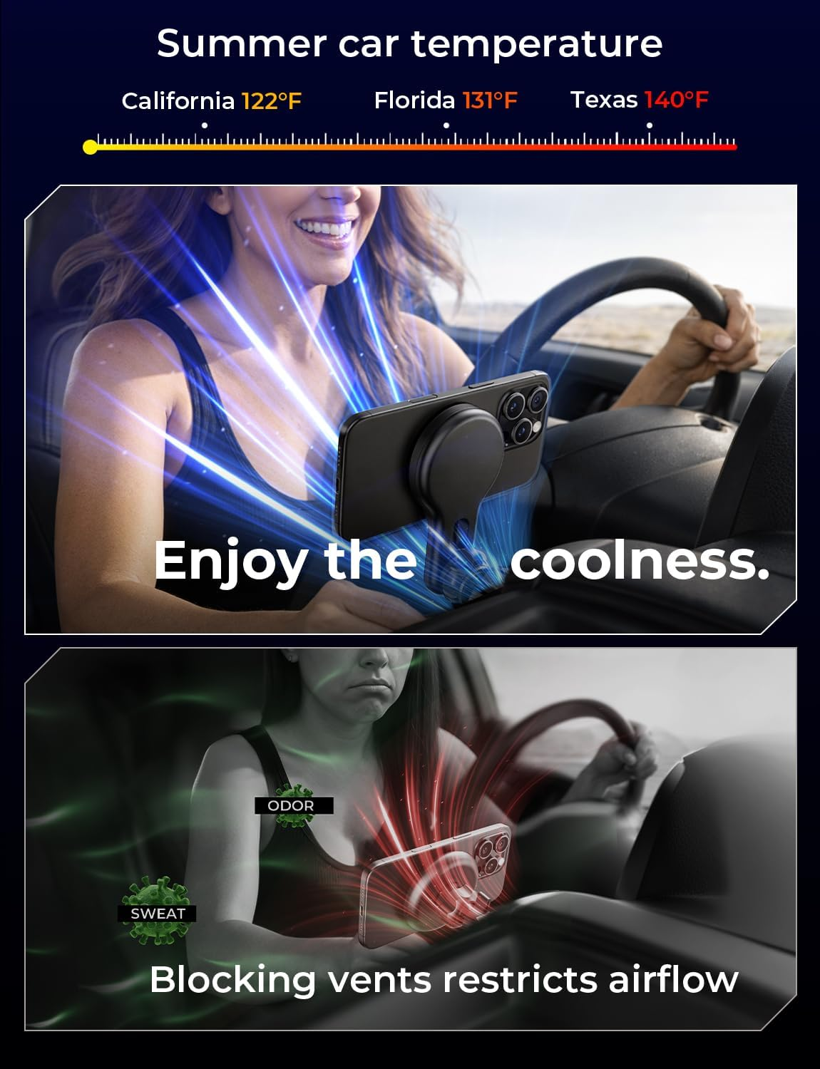 Magsafe Car Mount Charger (Dark Gray) image number 1