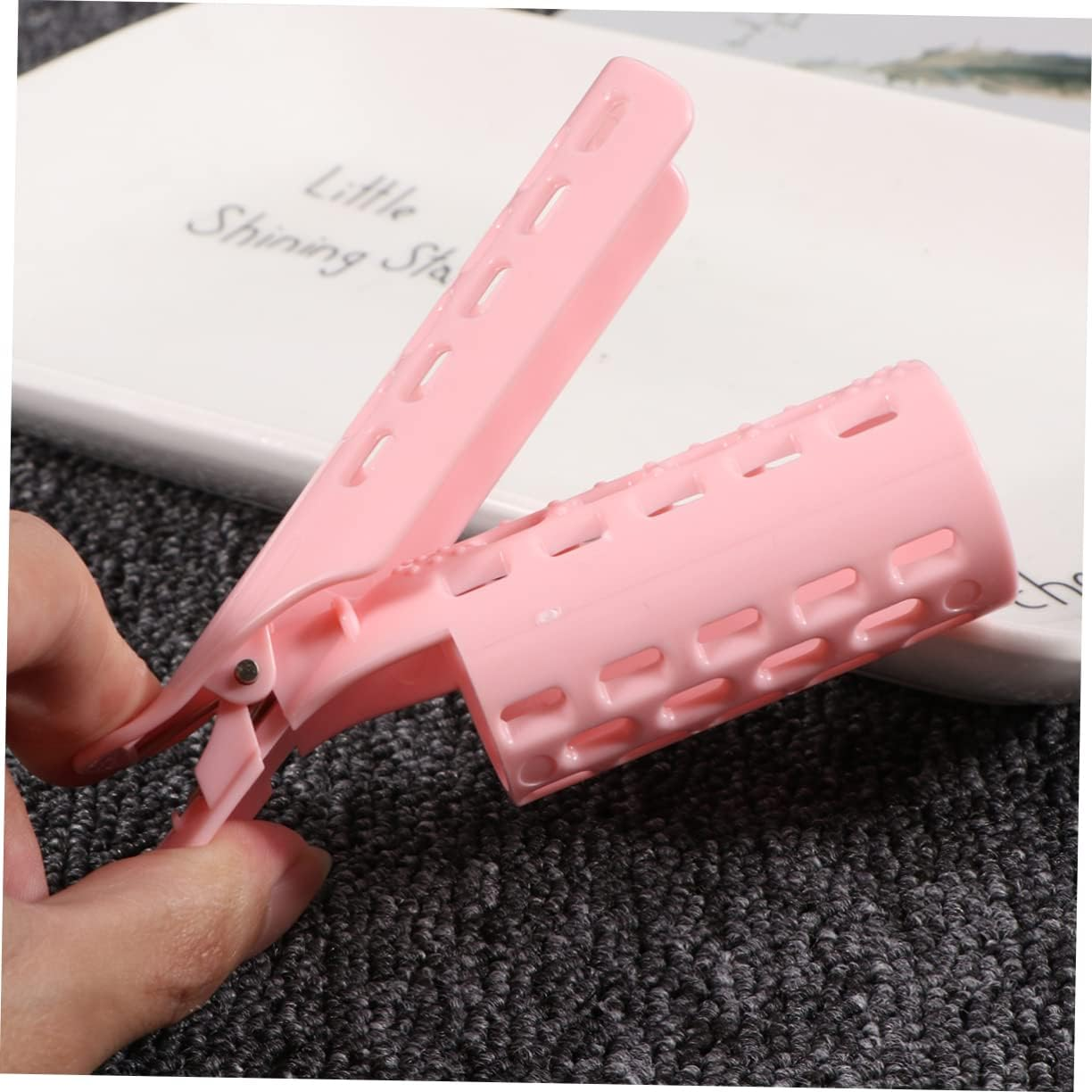 PLAFOPE 2Sets Hair Curlers Styling Tools Hair Rollers Styling Kit Abs Material 3Pcs*2 Random Color image number 3