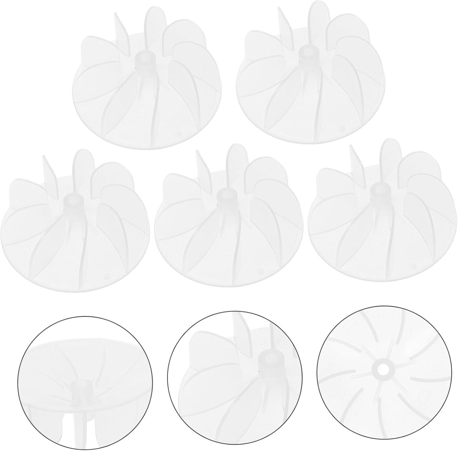 IWOWHERO Hair Dryer Fan Kit 5Pcs Plastic Fan Blades for Hair Dryer Replacement Easy Installation