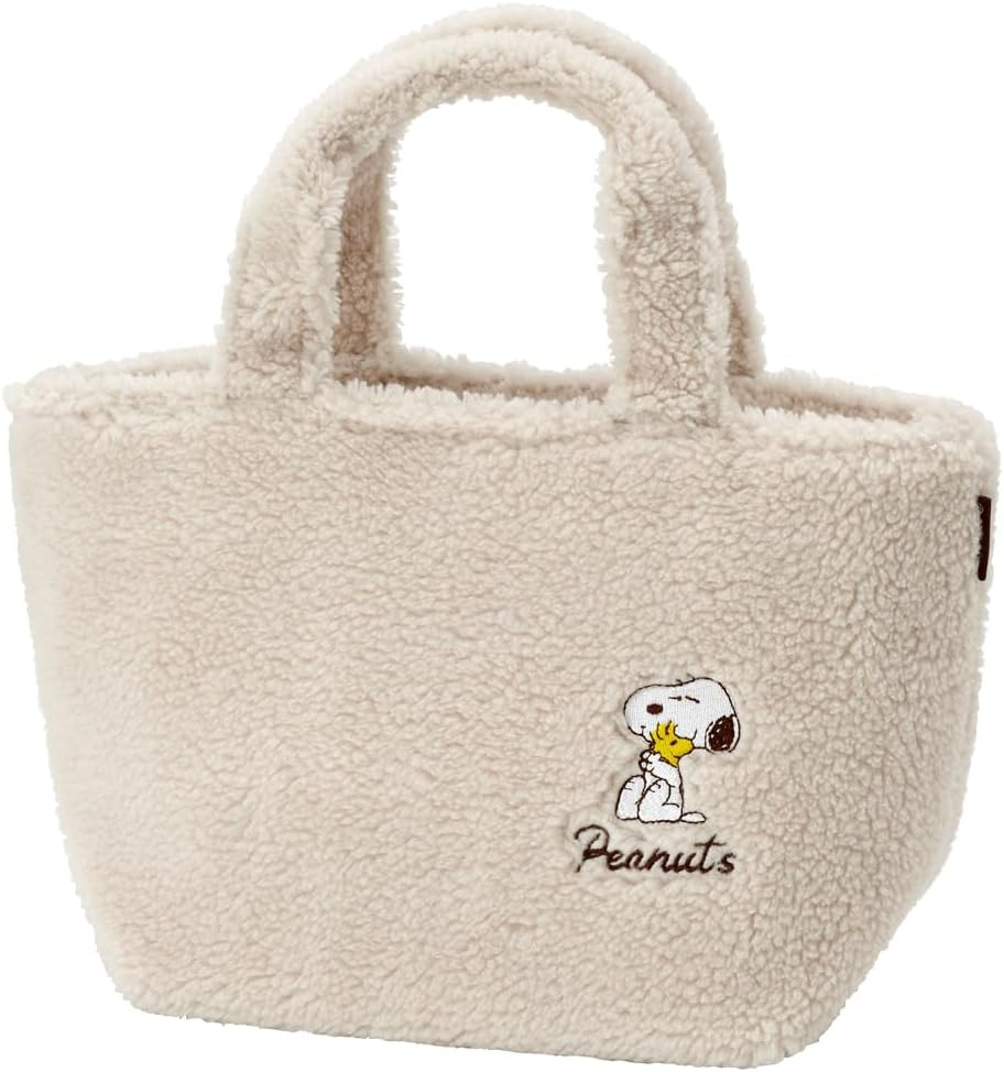 Skater KCOB2-A Snoopy Corduroy Fabric, Insulated, Thermal Lunch Bag, 11.8 X 4.7 X 7.1 Inches (30 X 12 X 18 Cm)