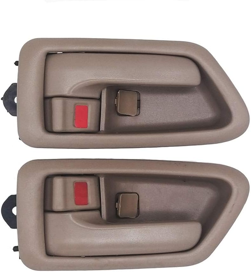 BOPART inside Interior Door Handle for 97-01 Toyota Camry, 1997 1998 1999 2000 2001 Camry Front Rear Driver & Passenger Side Inner Door Handle Automotive Replacement Parts (Beige/Tan) image number 6