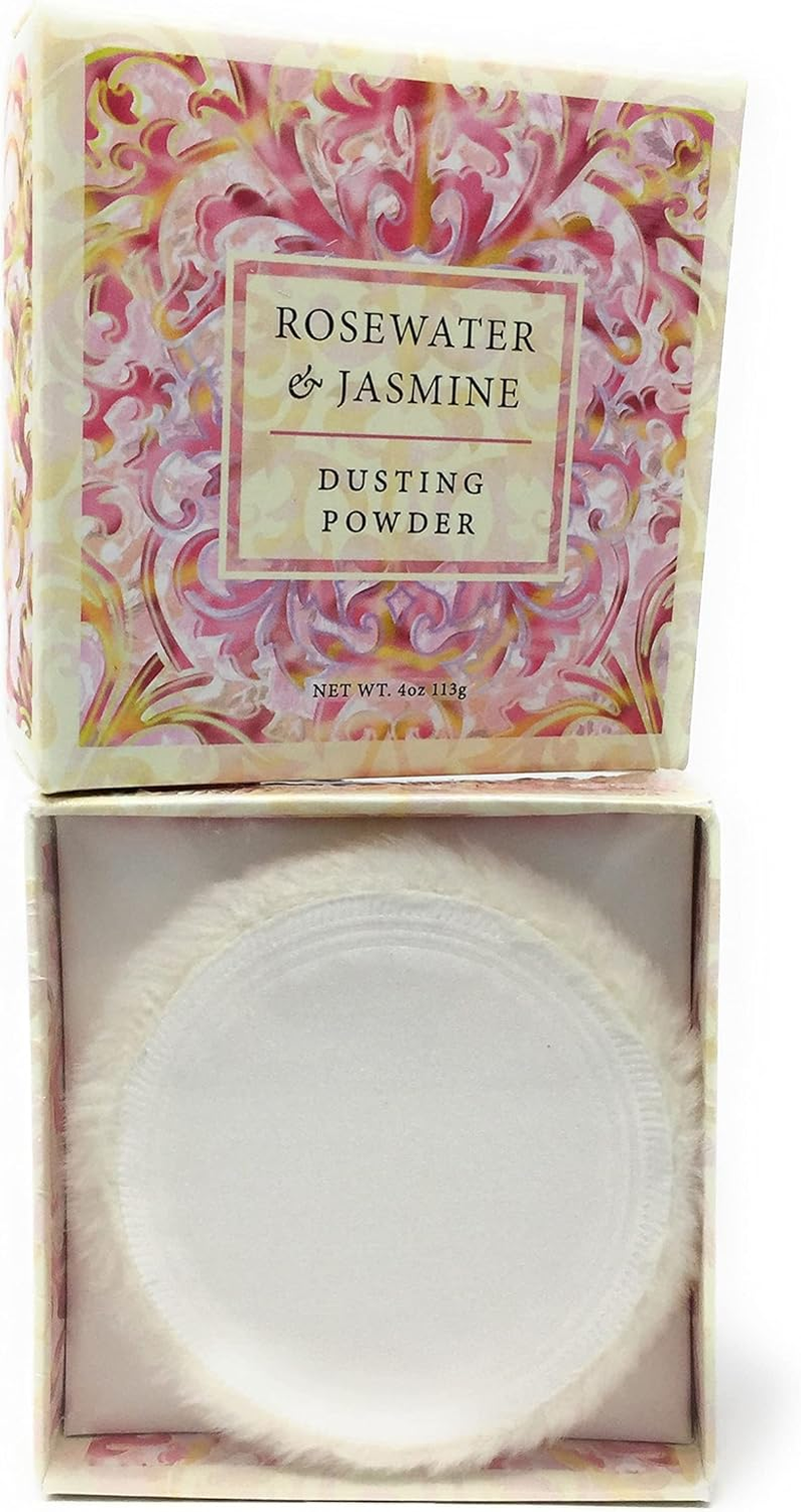 Greenwich Bay Trading Co. Dusting Powder, 4 Ounce, Rosewater & Jasmine image number 1