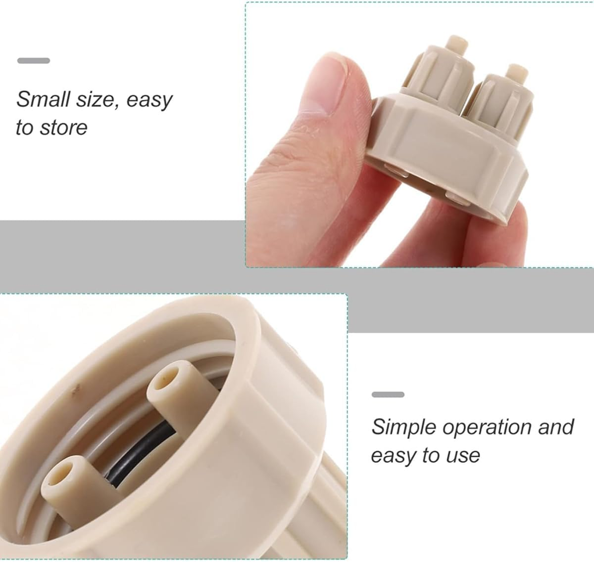 AIMALL DIY CO2 Generator System Bottle Cap, Quick Screw Installation, Durable ABS Material for Aquarium Plants - 1.18In Base Diameter image number 5
