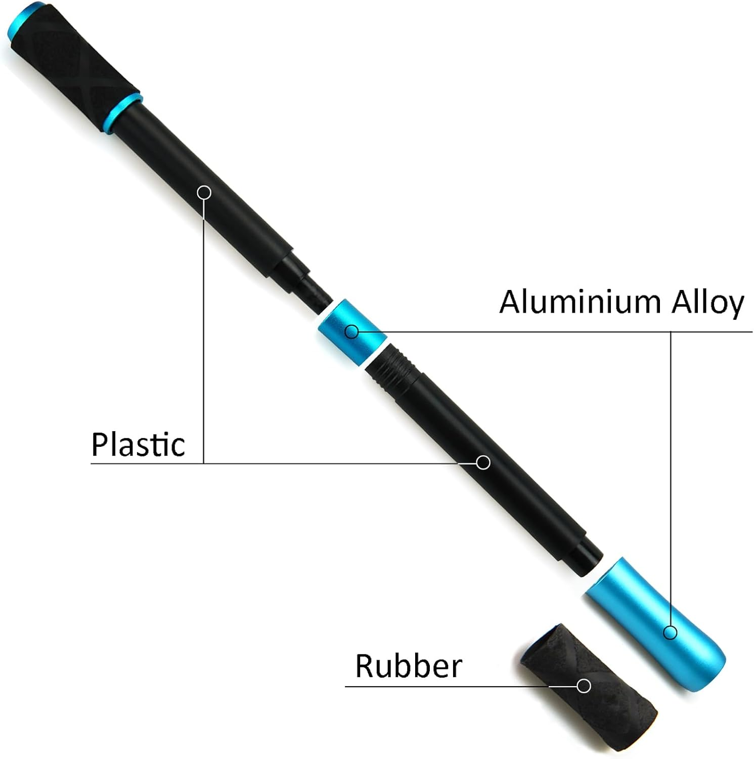 Penspinning Pens Mod Pen Spinning Mods Spin Lightweight Stick for Beginner, Black Blue - Blue image number 6
