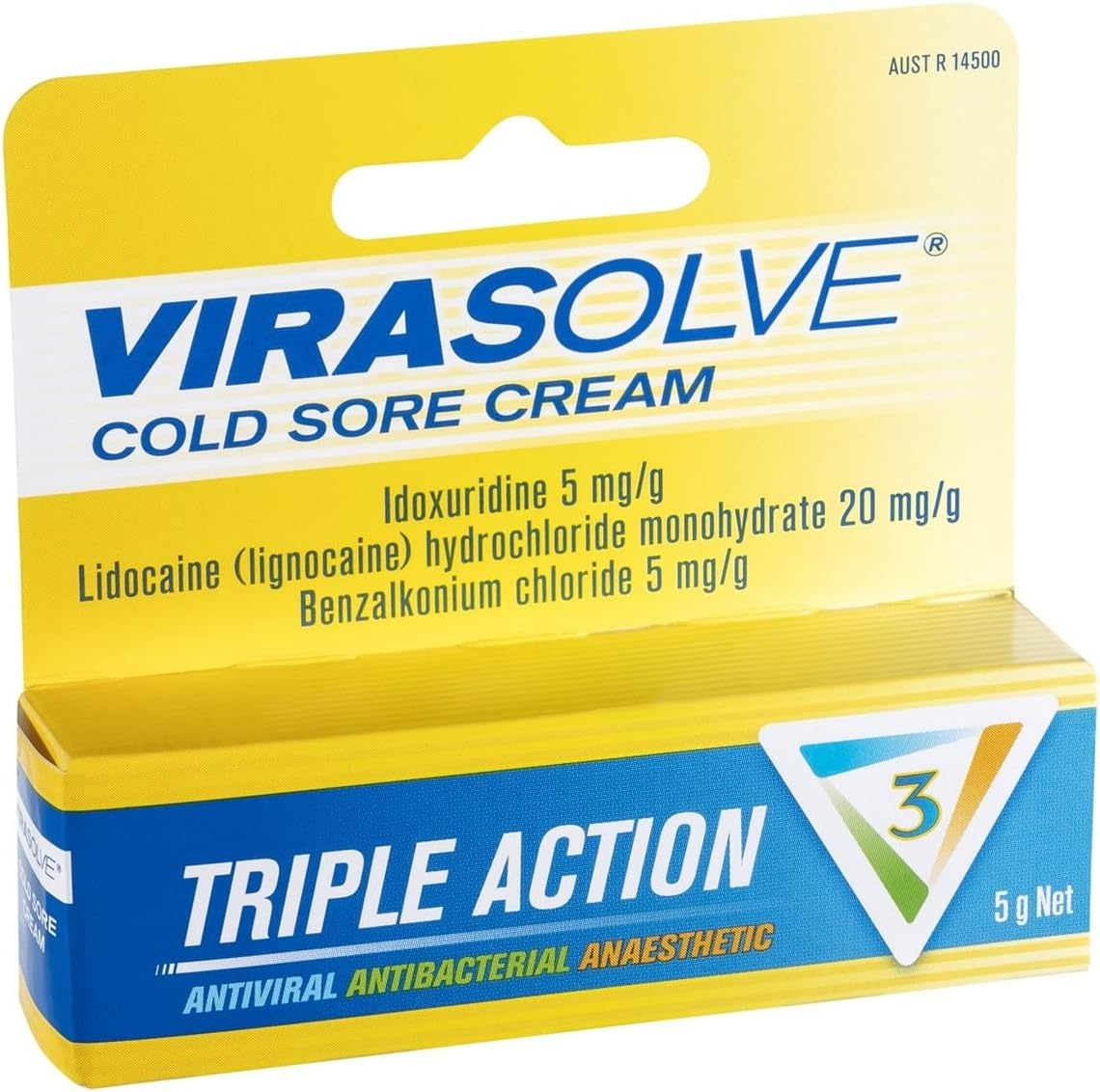 VIRASOLVE COLDSORE CREAM 5Gm image number 2
