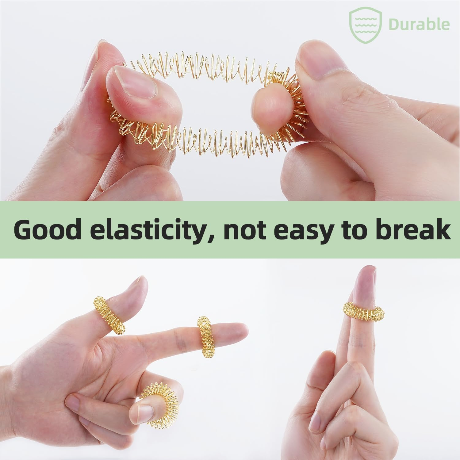 2-In-1 Finger & Hand Massager Roller and 5 Pcs Acupressure Massage Rings for Finger Hand Massage, for Circulation, Stress, Arthritis and Hand Pain Relief,For Hands, Palm & Wrist image number 5