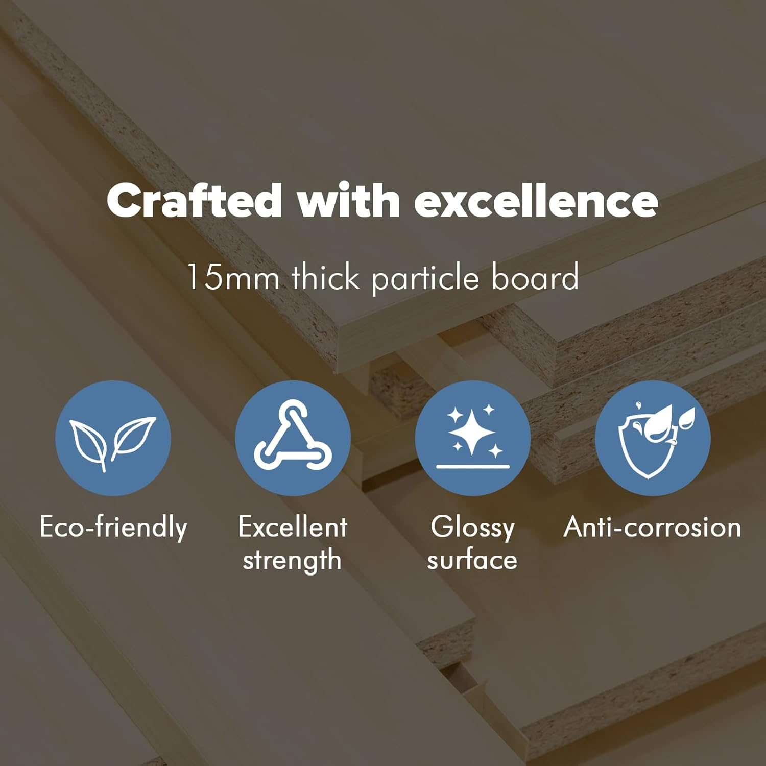 Ufurniture Bedside Table 3 Drawers Side Table Nightstand for Bedroom Living Room White