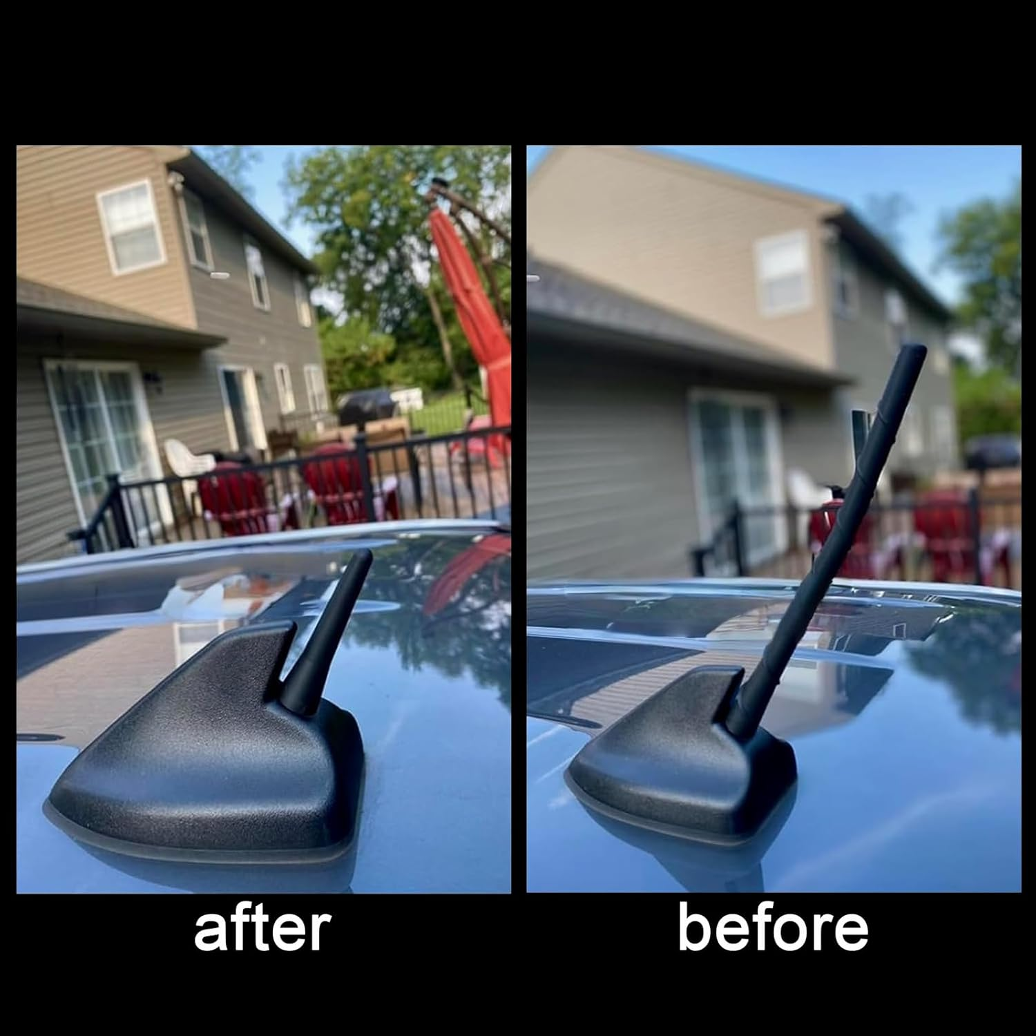 Hrenvaxil Car Radio Universal Vehicle Roof Mount Short Antenna, 6.5Cm/2.5 Inch Mini Antenna Compatible with Toyota, Honda, Subaru, GMC, Chevrolet, Nissan, Ford, Jeep Etc image number 1