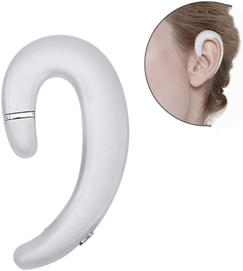 Wireless Bluetooth Headphone,Earpiece Earhook with Microphone Headset,Music Sport Earphones Noise Cancelling Painless Single Ear Earbuds for Sport Running Business Driving (Red)