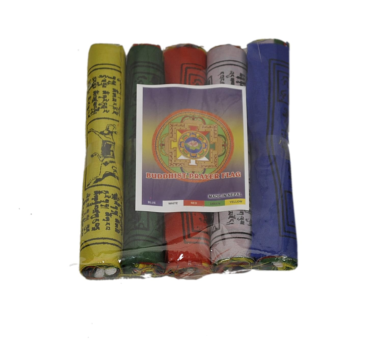 Dharma Store - Tibetan Buddhist Prayer Flags - Made by Tibetan Refugees - Pack of 50 image number 2