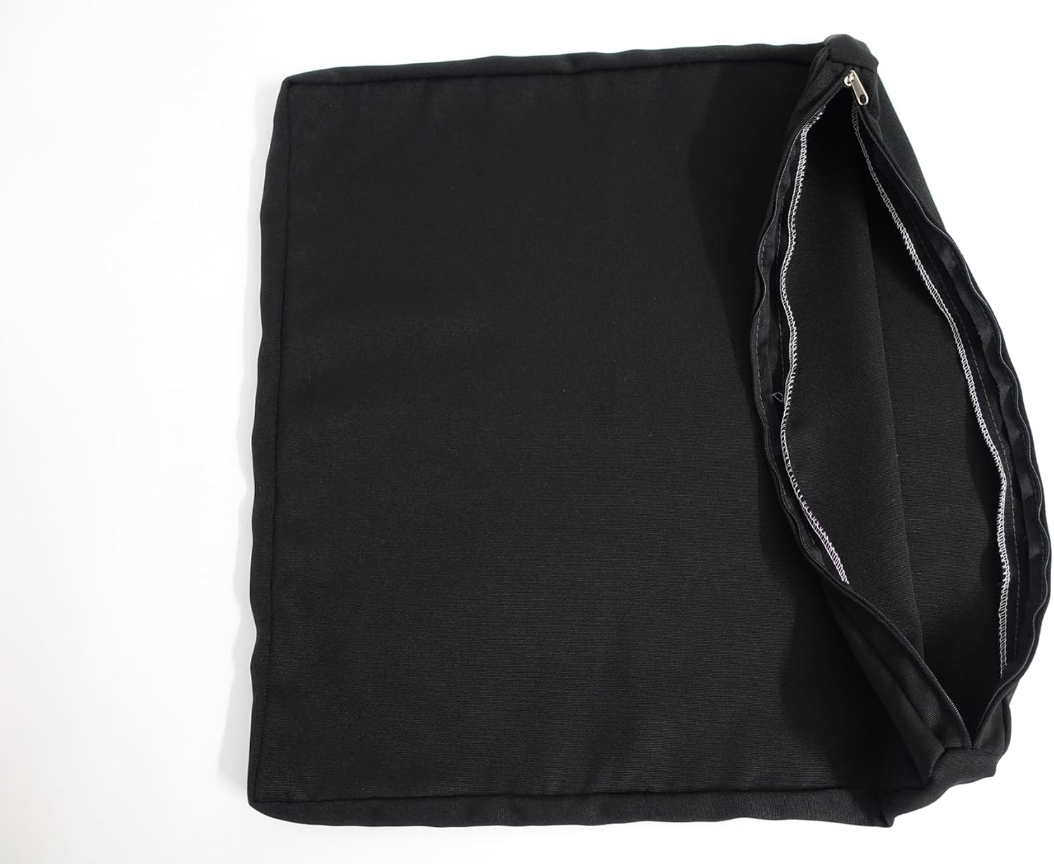 Outdoor Water-Resistant Chair Cushion Covers, Patio Seat Pad Cover, Square 51X51X5-Black Set-Of-2 image number 3