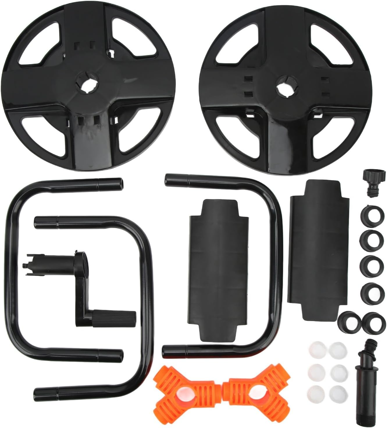 Compact Hose Reel, Water Pipe Storage Rack ABS Tool for Garden Car Washing, Simplify Winding and Rewinding with Single Arm Design image number 3