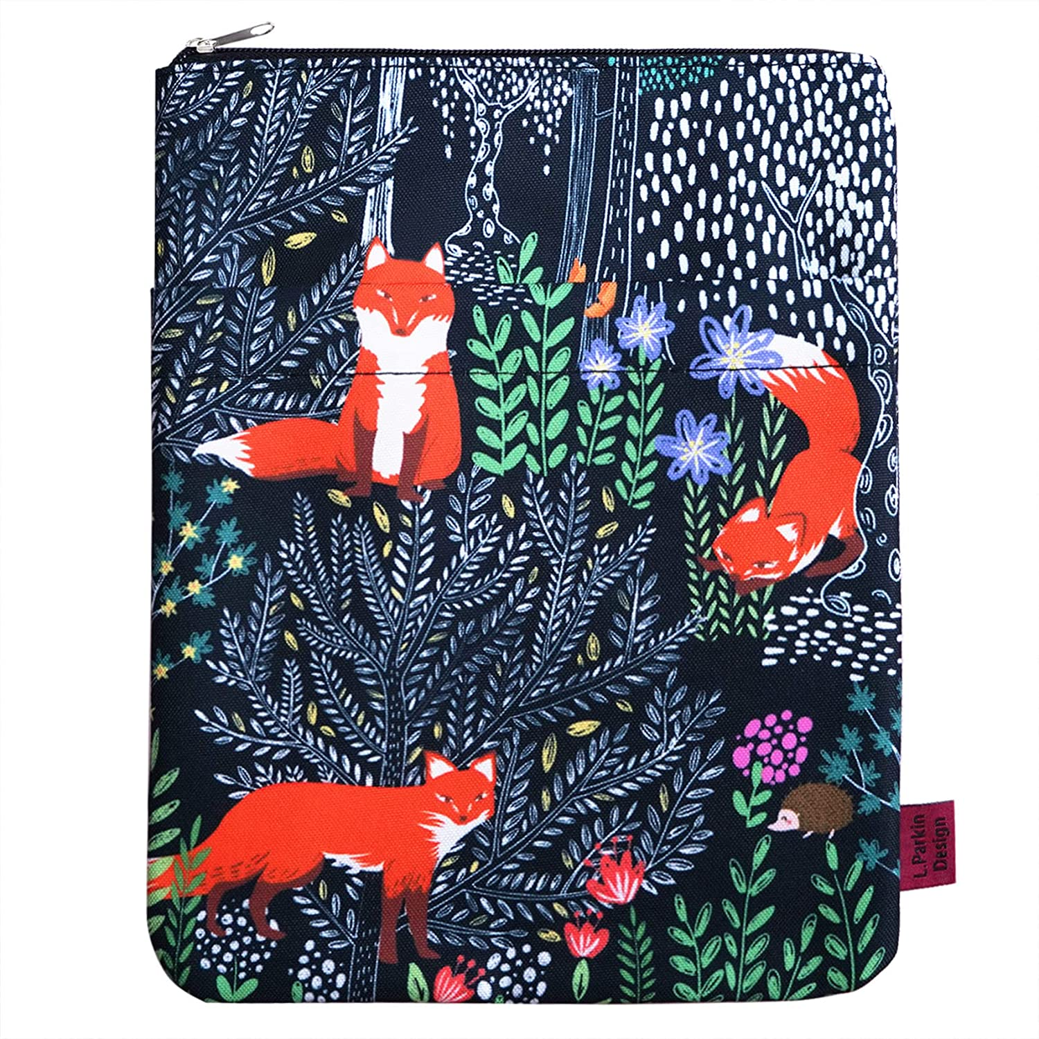 Fox Forest Book Sleeve,Book Protector Book Covers for Paperbacks, Book Sleeves with Zipper, 11 X 8.5 Inch, Fox Gifts for Girls image number 1