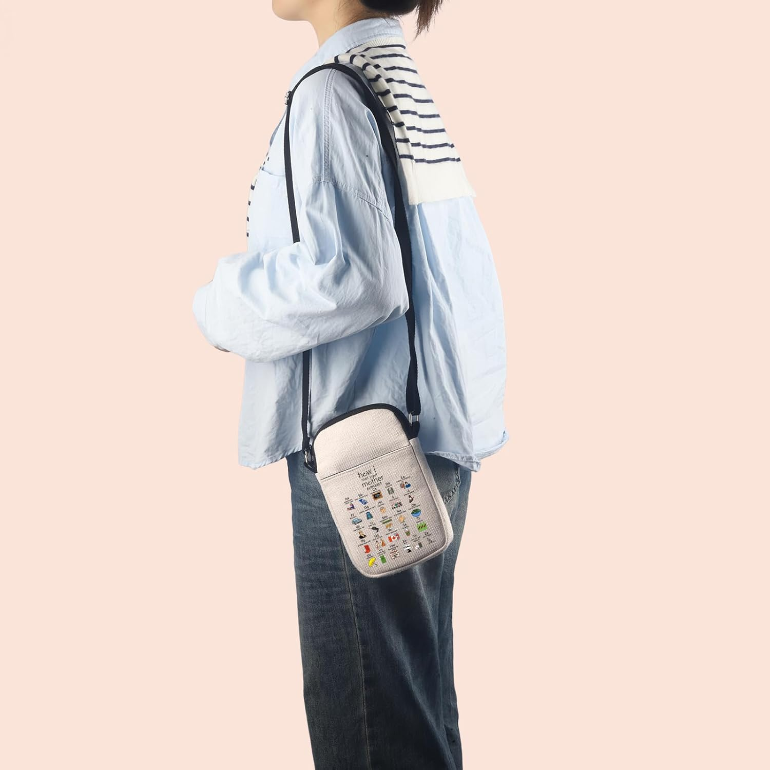 MNIGIU HIMYM Inspired Gift HIMYM Tote Bag HIMYM Fans Gift HIMYM Tv Series HIMYM Merchandise image number 3