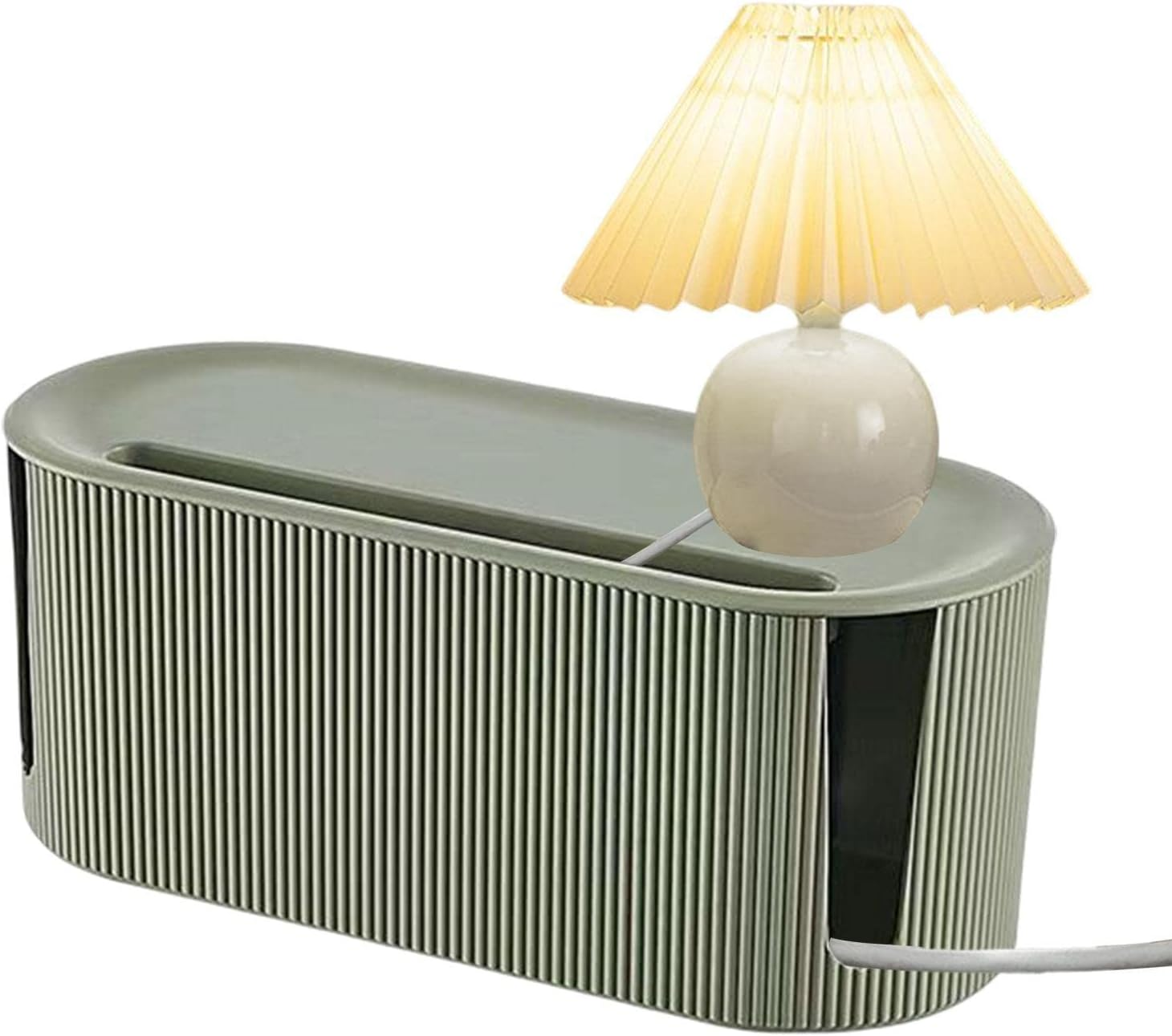 Cord Management Box - Style Cord Box Socket Storage with - Household Cable Organizer for TV Wires, Computer, USB Hub, Power