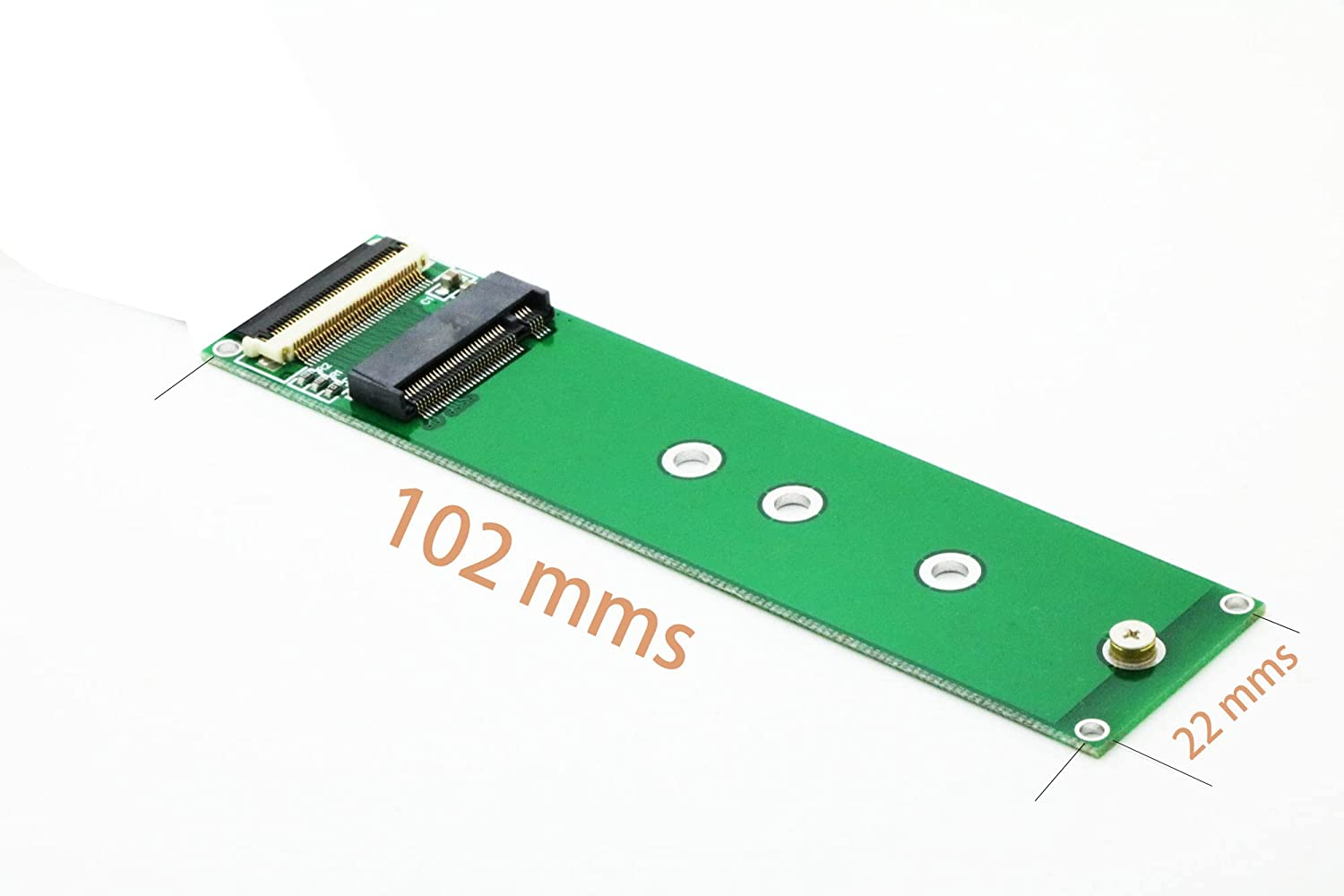 Sintech M.2 (NGFF) NVME SSD to M2 A/E Key Wifi Port with 20Cm Cable(M.2 Only Provide Pcie 1X Lane)