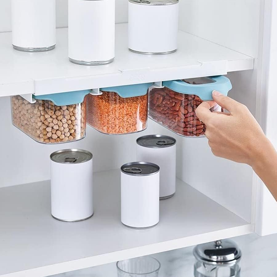 Joseph Joseph Cupboardstore 3-Piece Under-Shelf Storage Container Set of 3 X 900 Ml - Light Opal image number 1