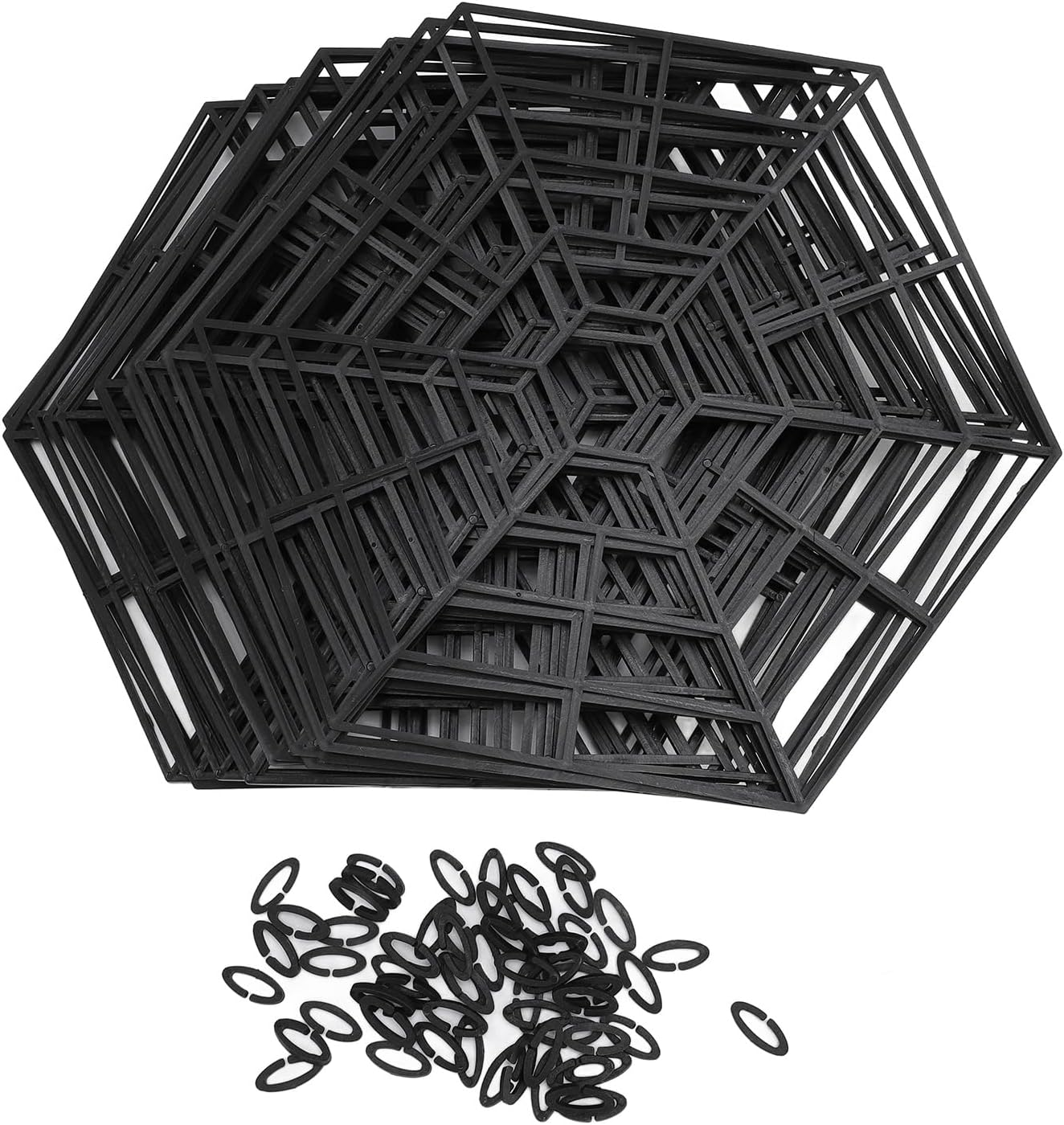 20 Set Pond Fish Protector Net, Strong Plastic Floating Guarding Net with Clips, Deters Cats and Herons, Lightweight Design for Easy Installation and Maintenance image number 3