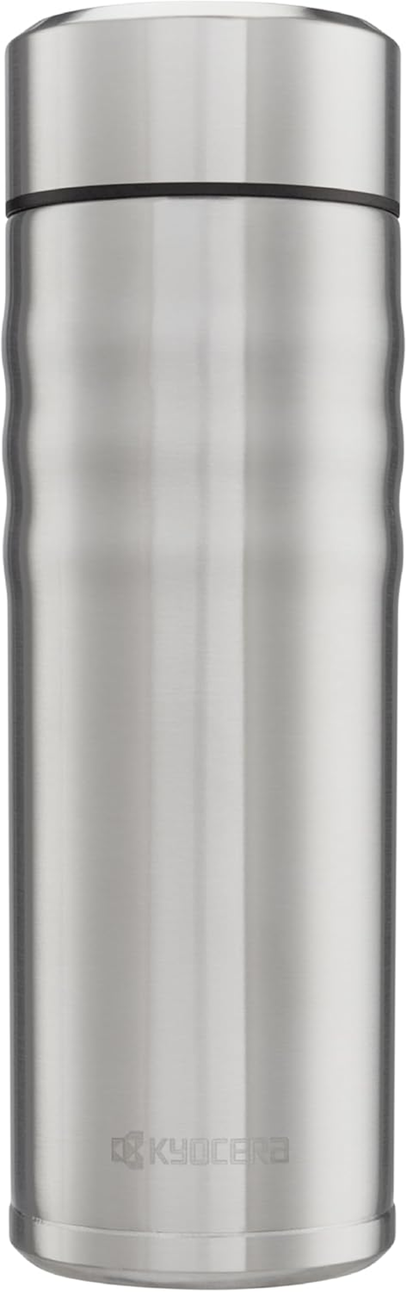 Kyocera Travel Mug with Twist Top, 17Oz, Pearl White