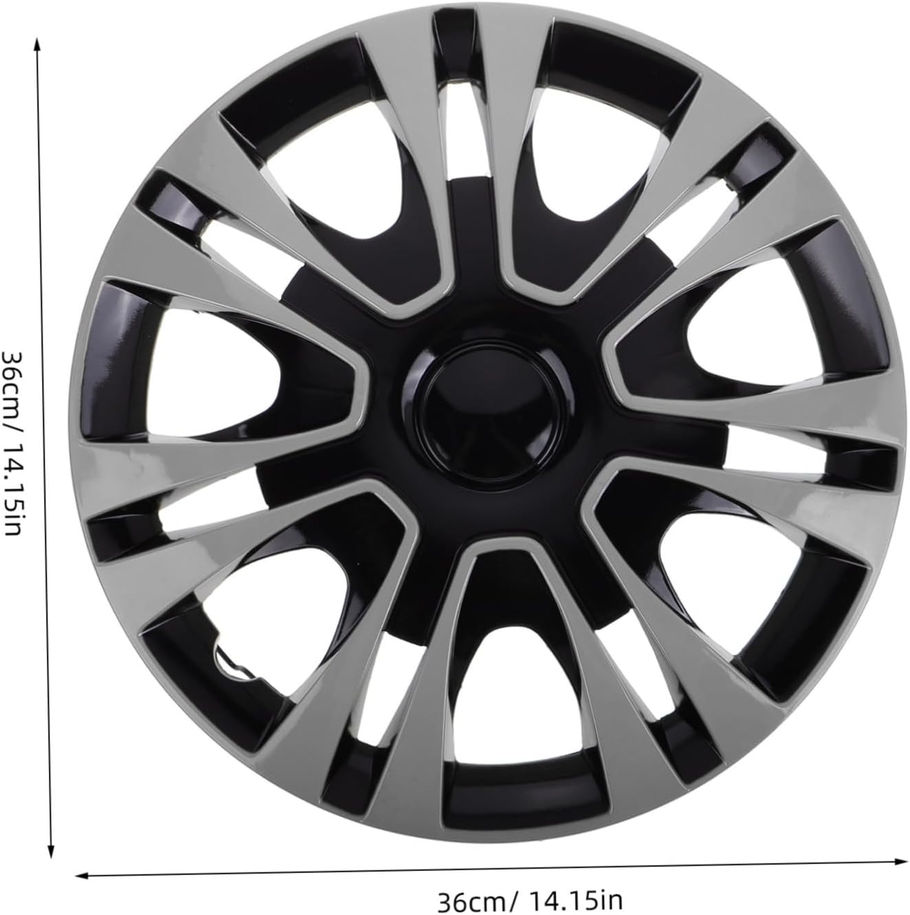 GETAJGHSD 13-Inch Silver Car Wheel Cover Hub Cap Universal Fit Vehicle Rim Replacement Auto Tire Hubcaps for Cars Automotive Accessories image number 1