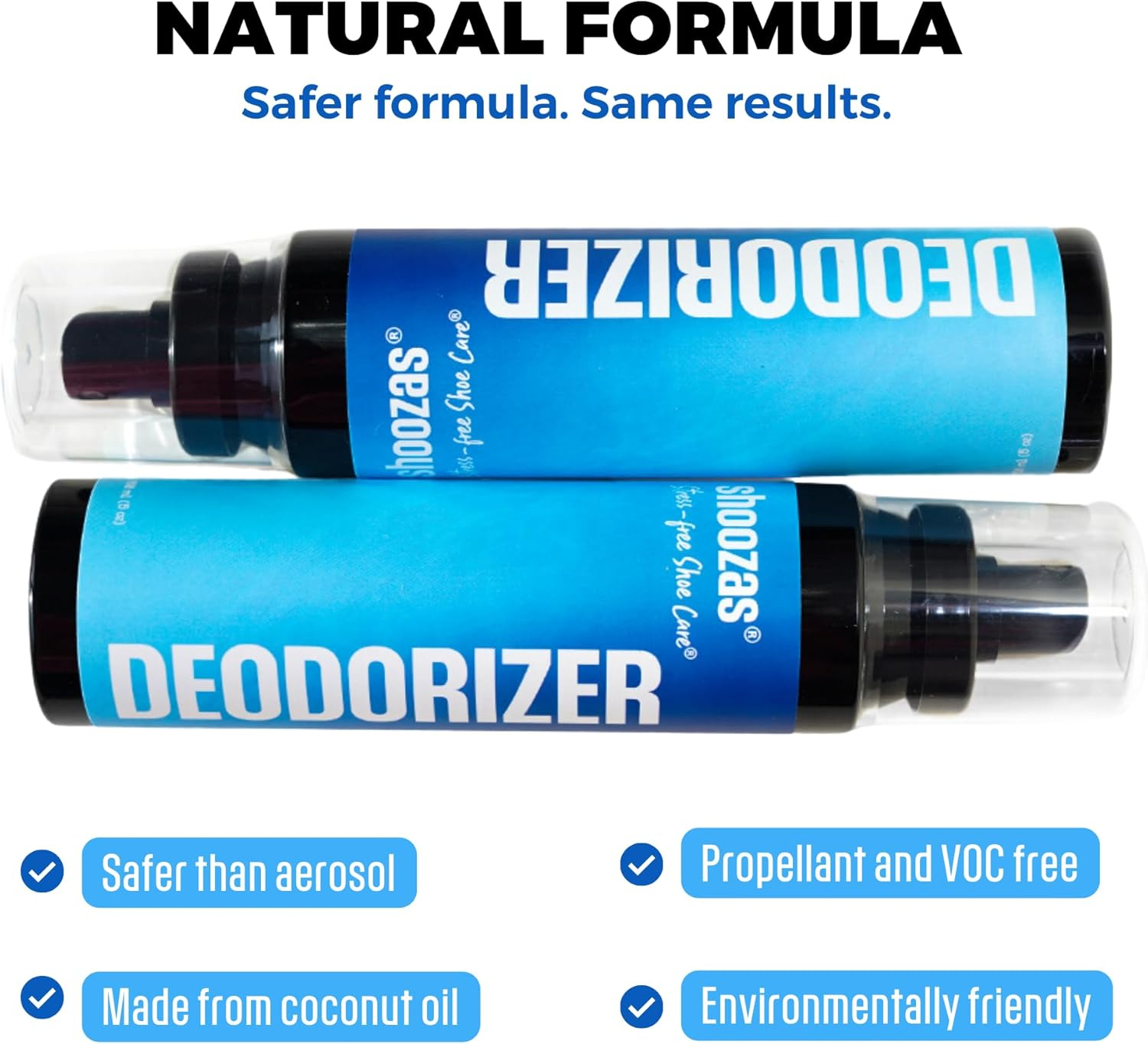 Shoozas Shoe Deodoriser Spray - Eliminate Shoe Odour, Shoe Freshener Spray for Smelly Shoes, Made from Natural Ingredients, Safe for All Shoe Types and Materials image number 5