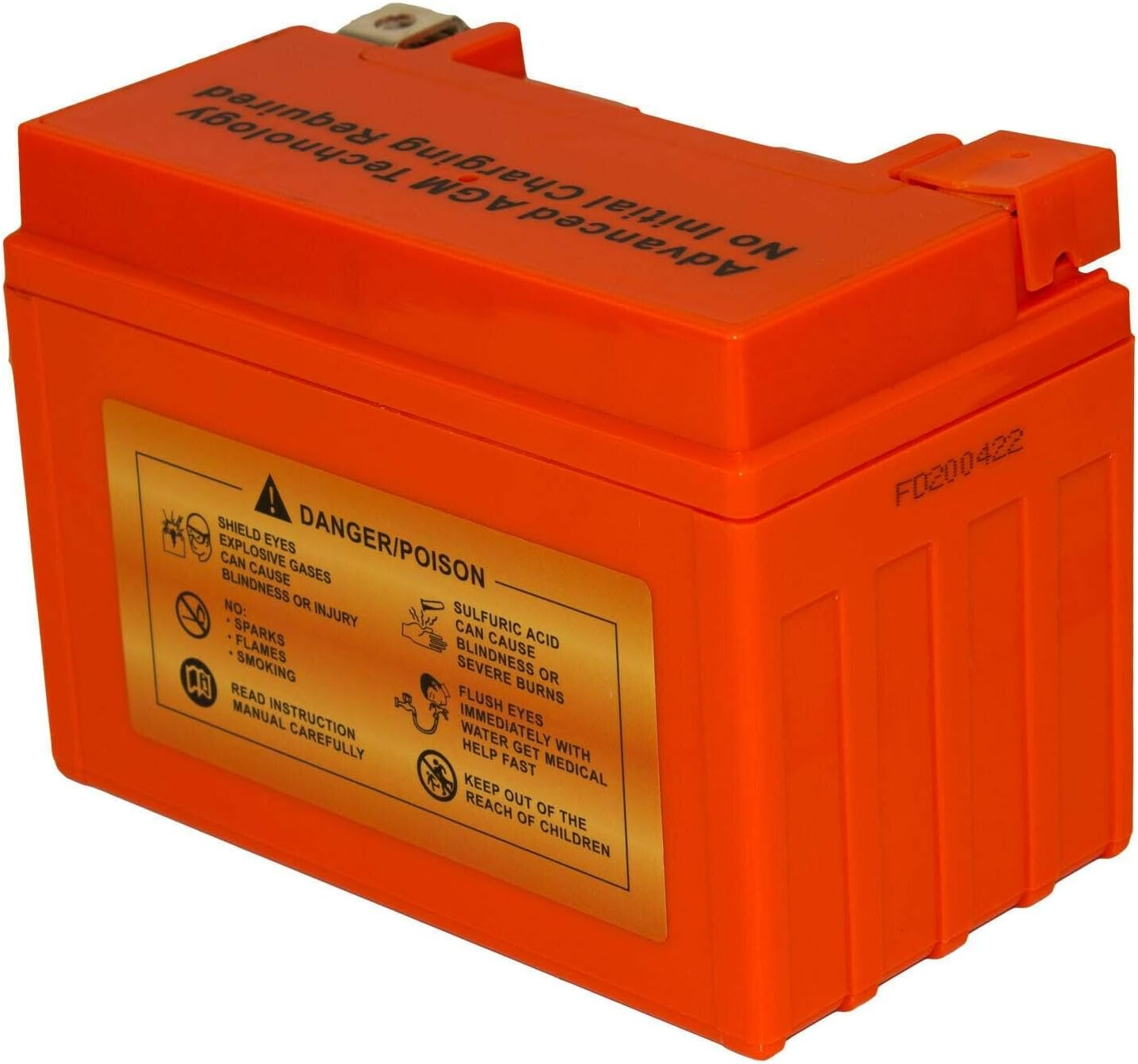 TDR YTX12A-BS 12V 10Ah GEL Motorbike Battery image number 5