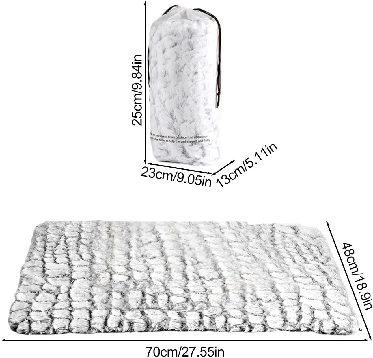 Generico Warm Cat Bed | Self-Warming Pet Pad for Cats and Dogs | Soft Thermal Cat Bed Pad with Removable Cover, Cozy and Heated Pet Warmer Mat for Indoor Cats, Dogs, for Home, Living Room, Bedroom image number 4