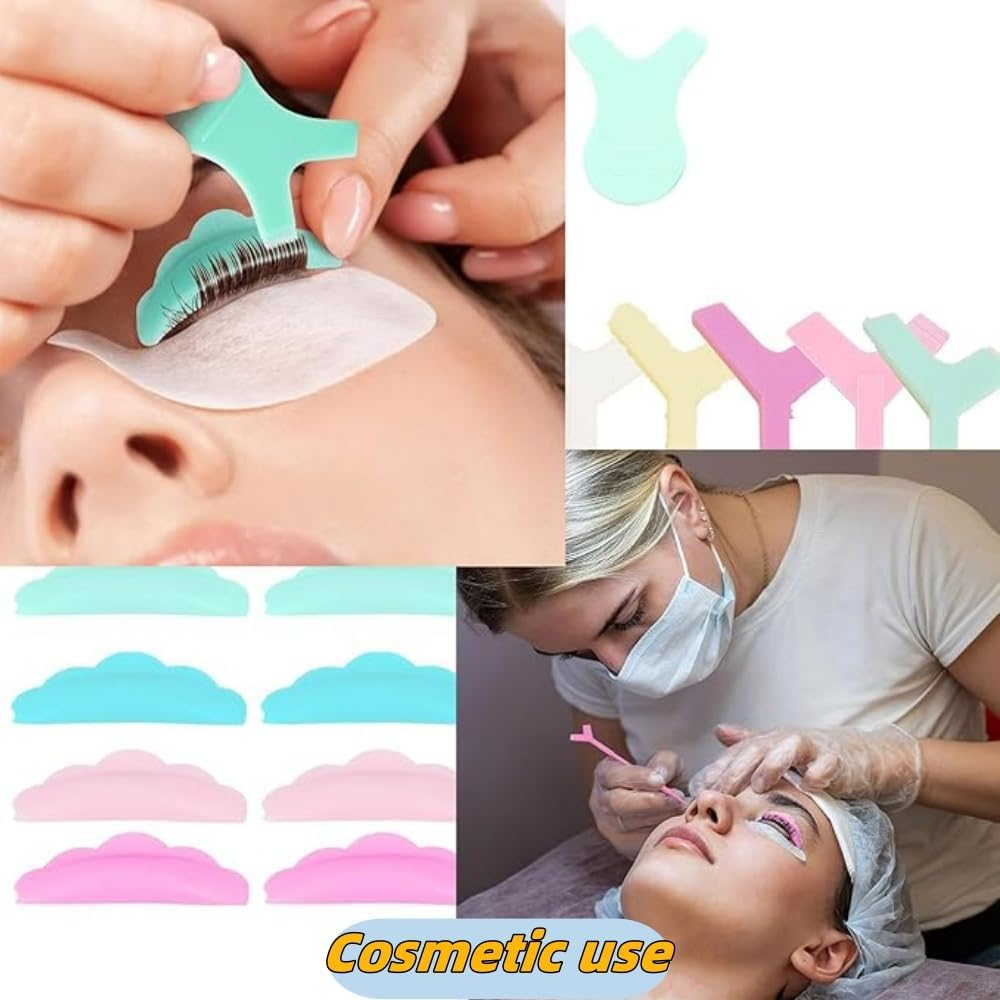 Fabselection 25 Sets Lash Lift Tool Kit, 5 Pairs Lash Perm Applicators, 5 Y Shape Eyelash Lift Tool, 10 Eyelash Separator Tool with Separation Comb, 5 Crystal Mascara Brushes for Lash Grafting Eyelash Extension image number 4