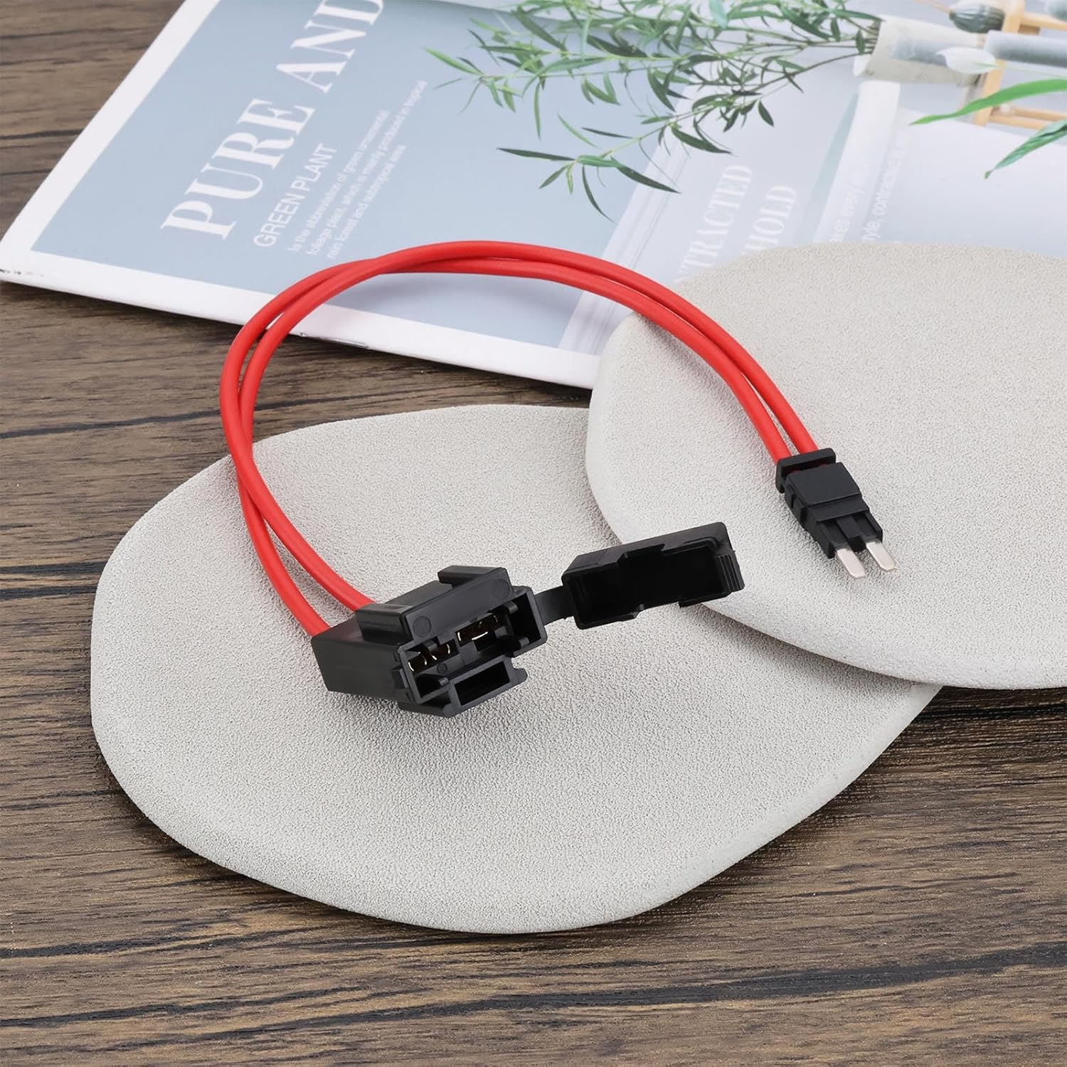 Be in Your Mind 2Pcs 32V 5A Micro 2 Fuse Holder Extension Wire 16WAG Car Modification Acc Fuse Box Power Socket Extension for Car Auto Fuse Connector image number 1