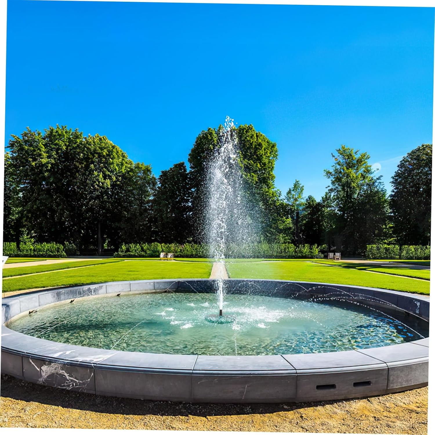 Balacoo Solar Powered Fountain Pump with Colorful LED Lights Water Shortage Protection Easy Installation for Outdoor Garden Bird Baths Pools Ponds and Water Features image number 3