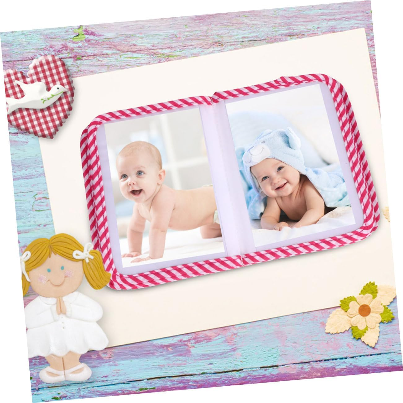 JOINPAYA Album Baby Picture Scrapbook: Baby Picture Album My First Photo Album Personalized Baby Photo Book Personalized Baby Book Milestone Book Photo Albums Books Toddler Cloth image number 1