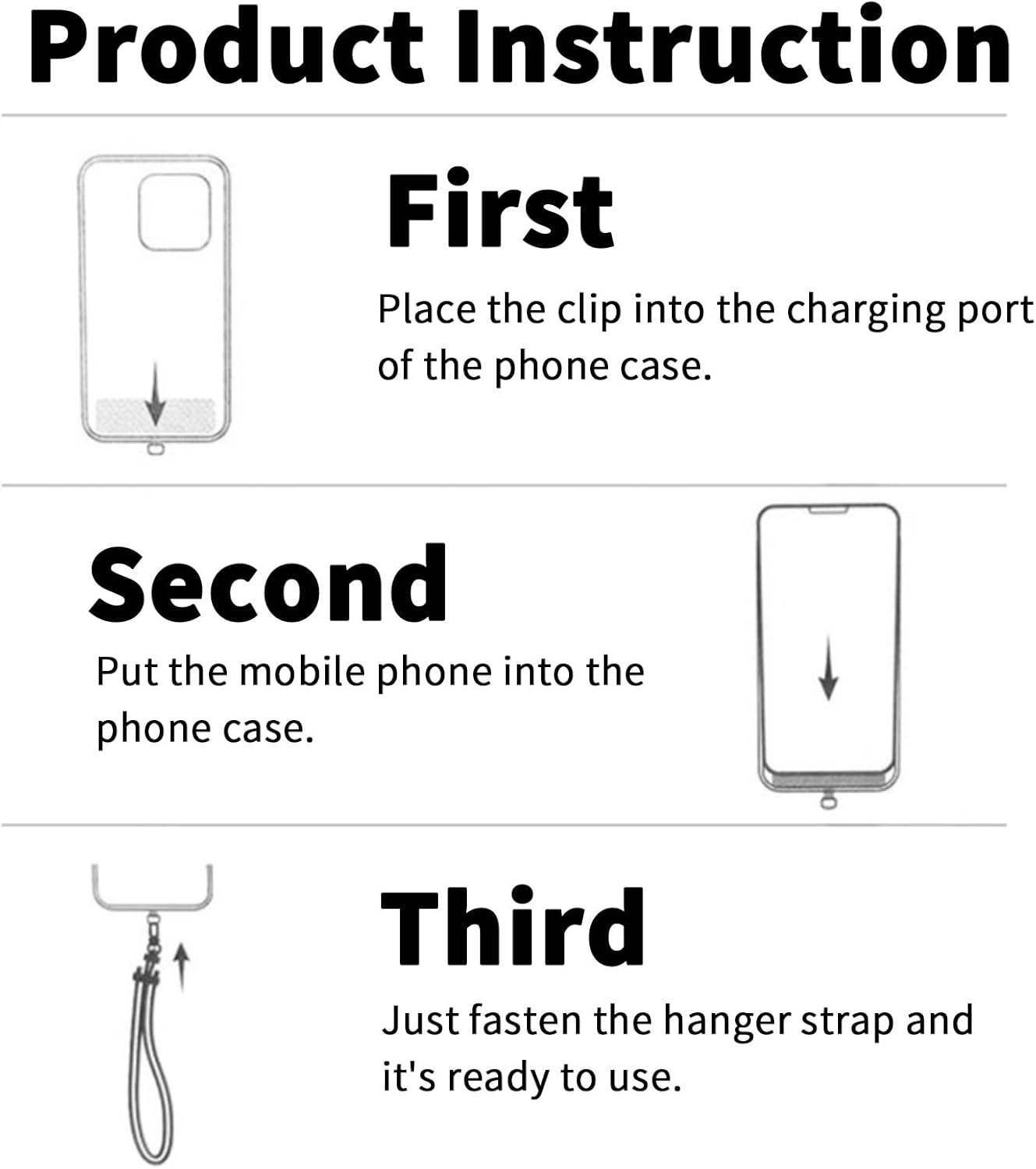 3Pcs Phone Lanyard, Adjustable Self-Locking Phone Wrist Strap Anti-Theft, Phone Strap, Water Cup Keychain Pendant, Short Wrist Rope Phone Chain with Spacer image number 4