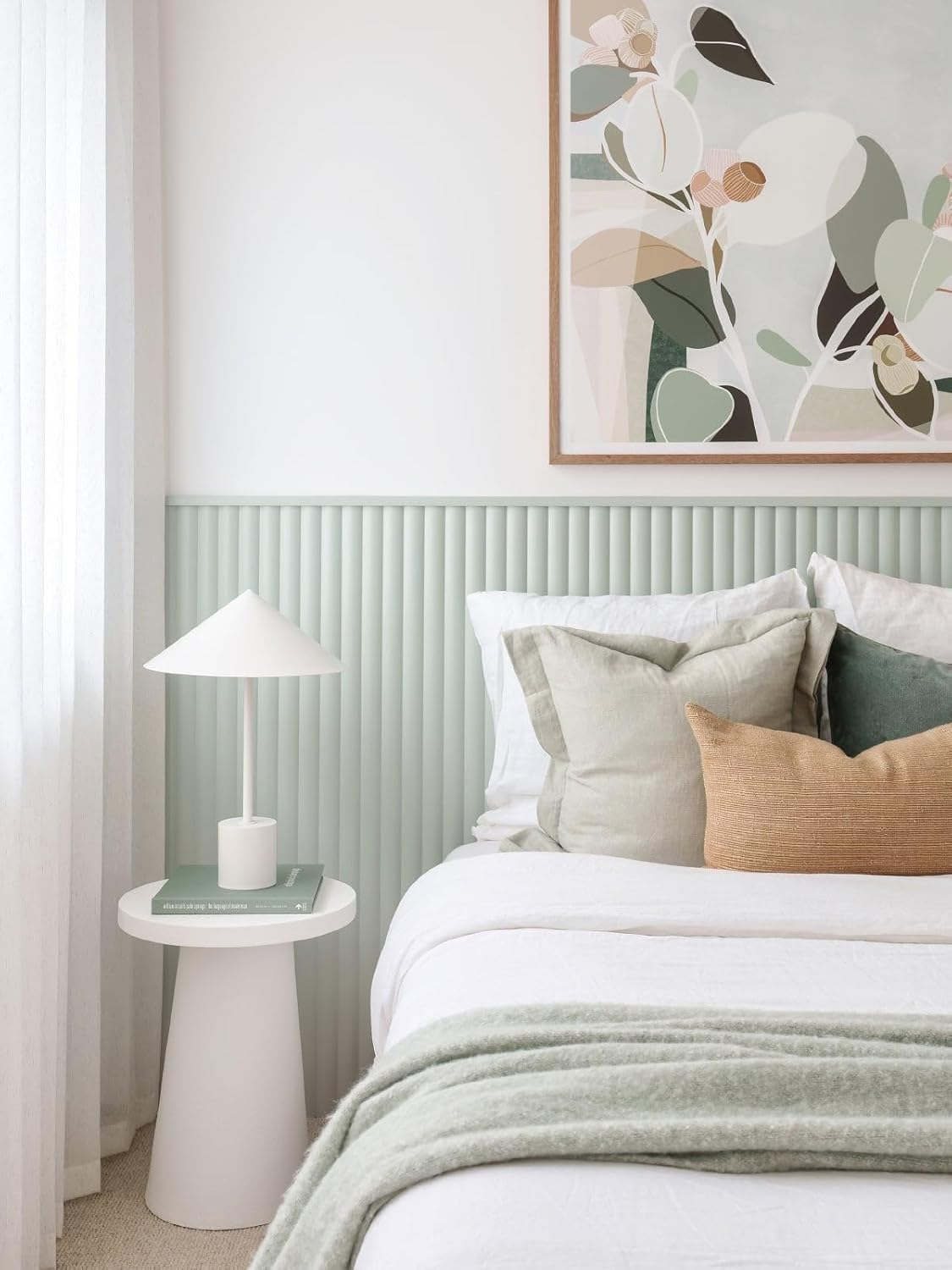 Beacon Lighting Margot 2 Light Table Lamp in White with Metal Conical Shade image number 5