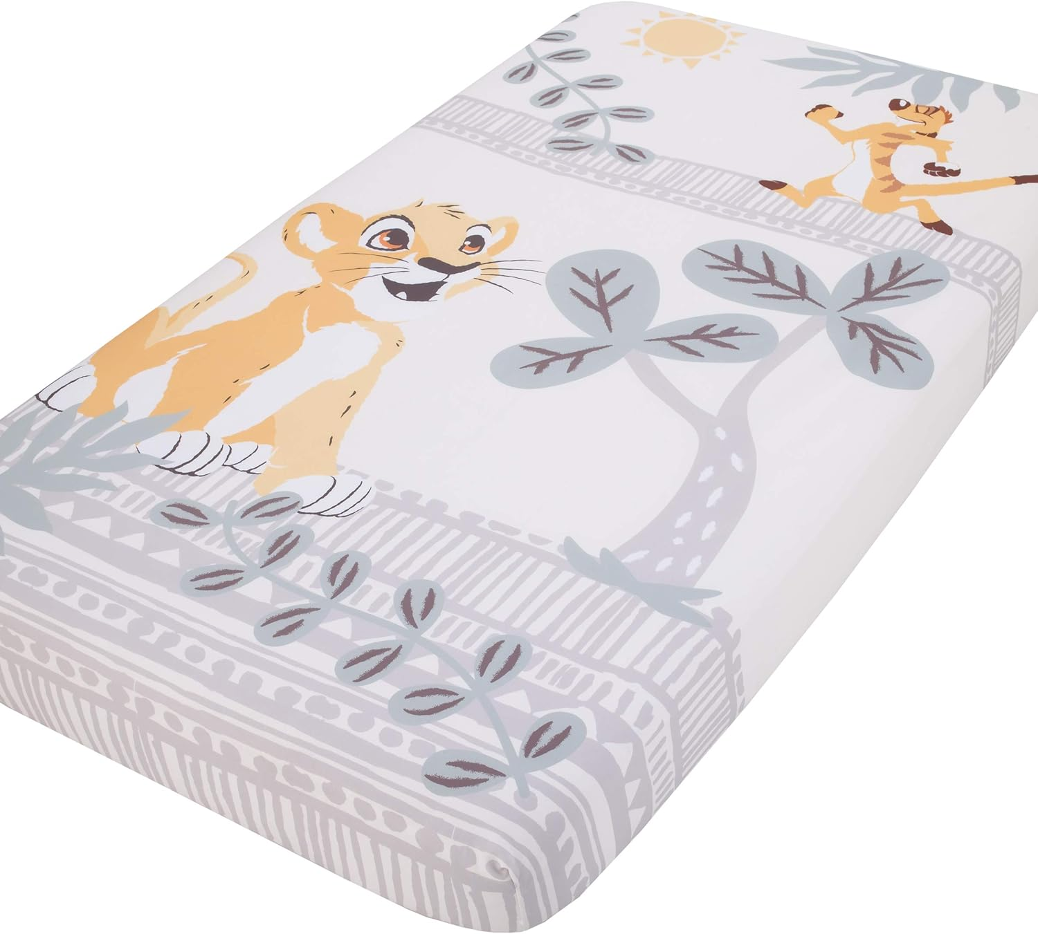 Disney Mickey Mouse - Grey, Ivory and Black Photo Op Fitted Crib Sheet - Black, Grey, Ivory image number 2