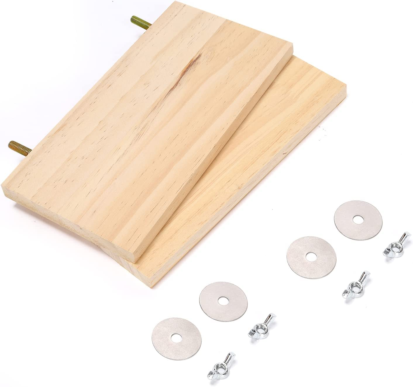 4Pcs Pet Wooden Platform Stand Active Rectangular Springboard Toy for Chinchilla, Hamster, Parrot, Gerbil,Small Animals