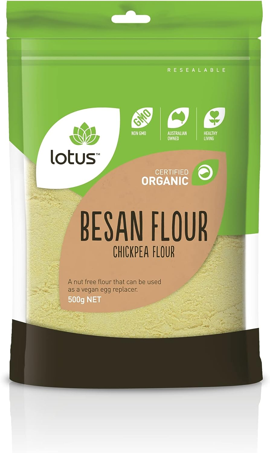 Lotus Organic Besan Flour, 500 G image number 2