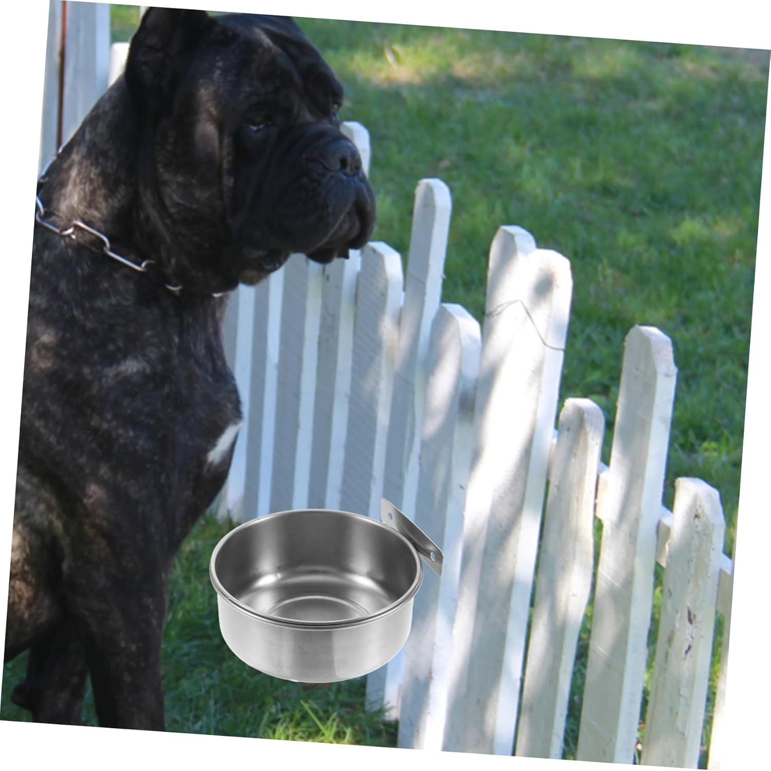 Feeding Bowl Dispenser for Hanging Pet Food Dog Food Bowl Portable Pet Cage Dog Food Water Bowl Harness Water Dispenser for Pets Non-Slip image number 5