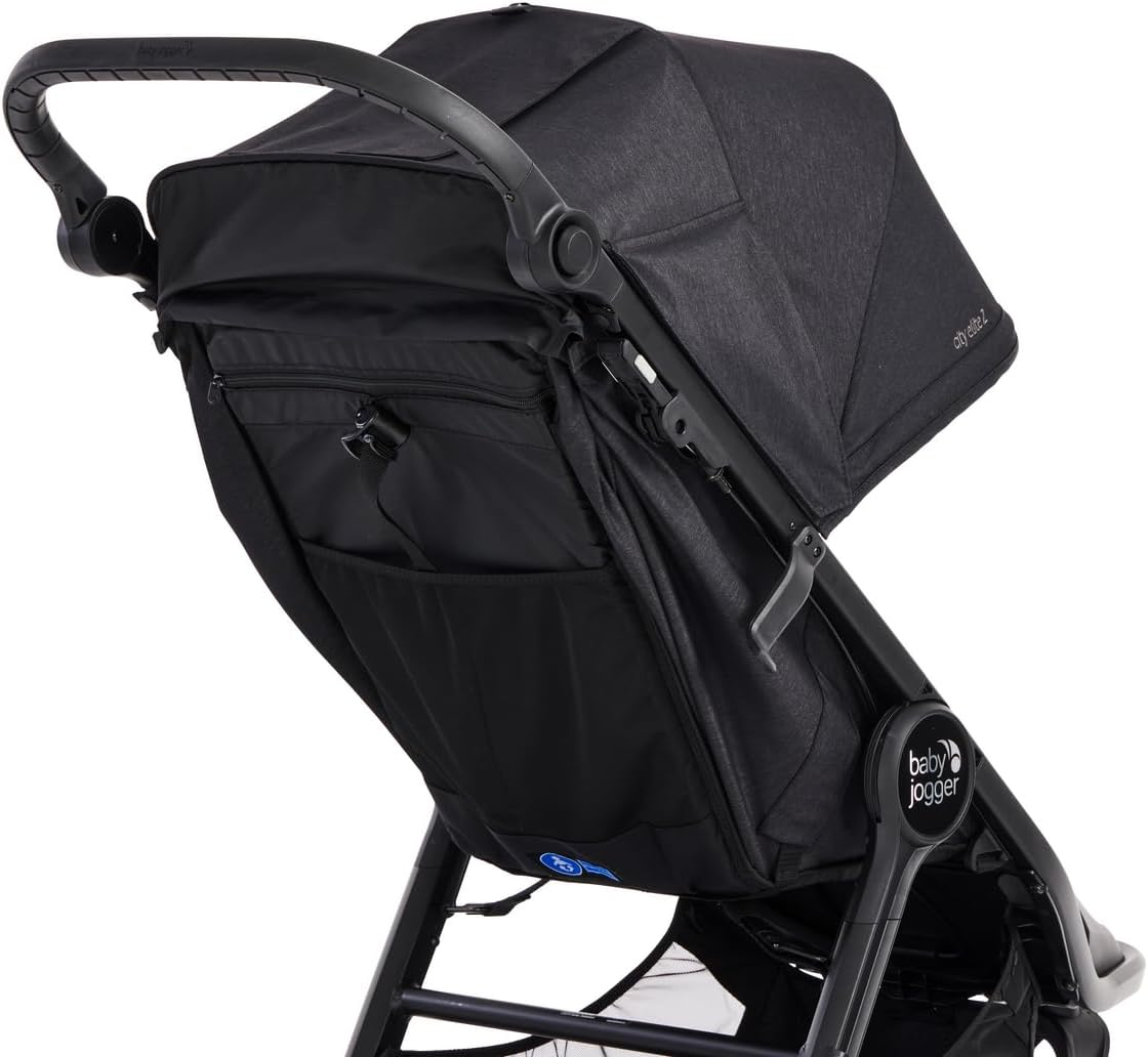 Baby Jogger City Elite 2 Stroller (Opulent Black) - Prams & Strollers, All-Wheel Suspension, Newborn-Ready Recline, One Handed Compact Fold, All-Terrain Stroller, Travel Pram, UV50+ Canopy image number 1